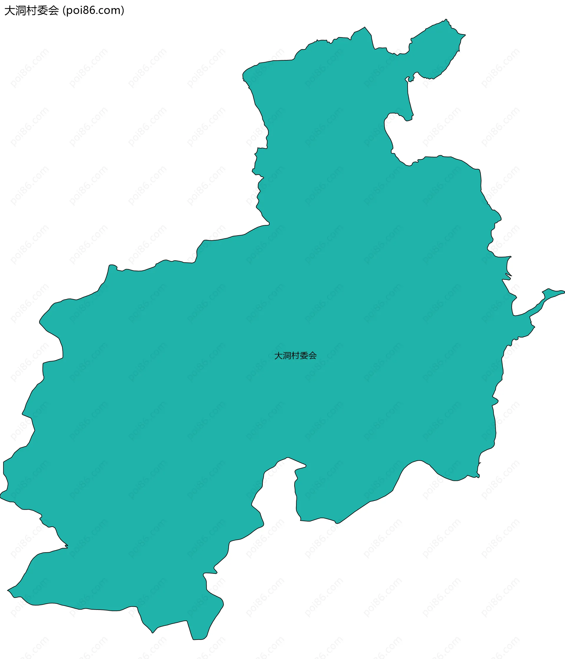 大洞村委会边界地图