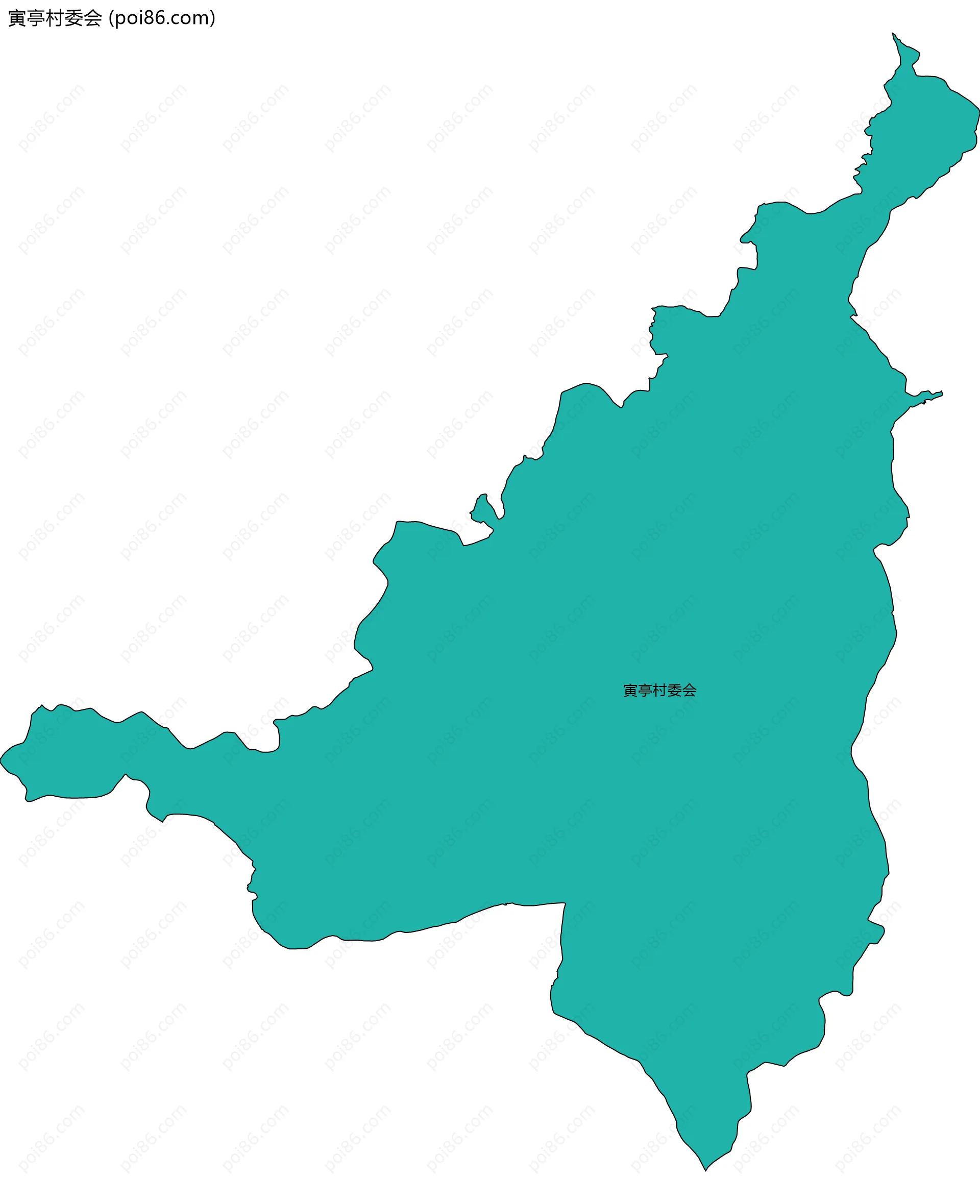 寅亭村委会边界地图