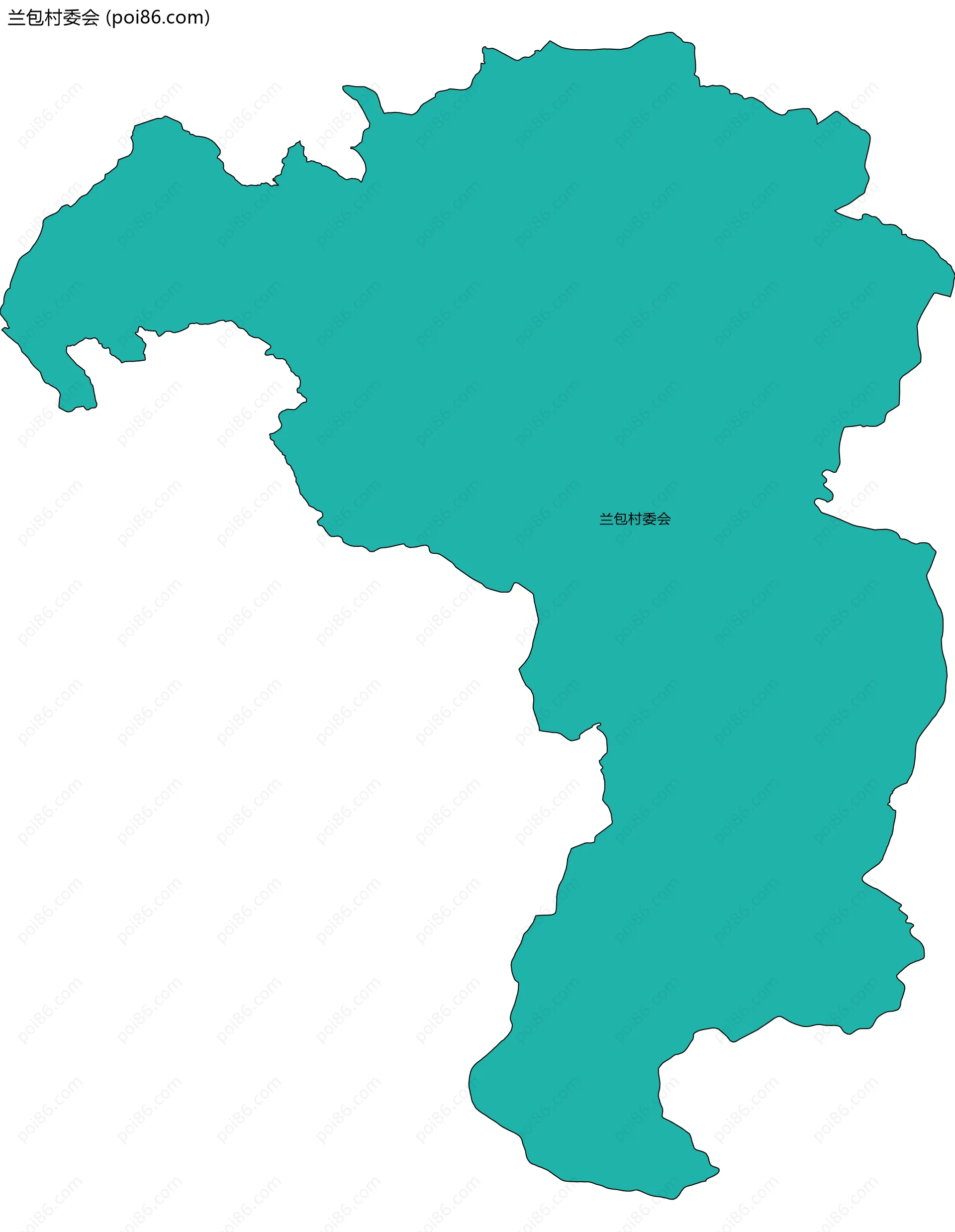 兰包村委会边界地图