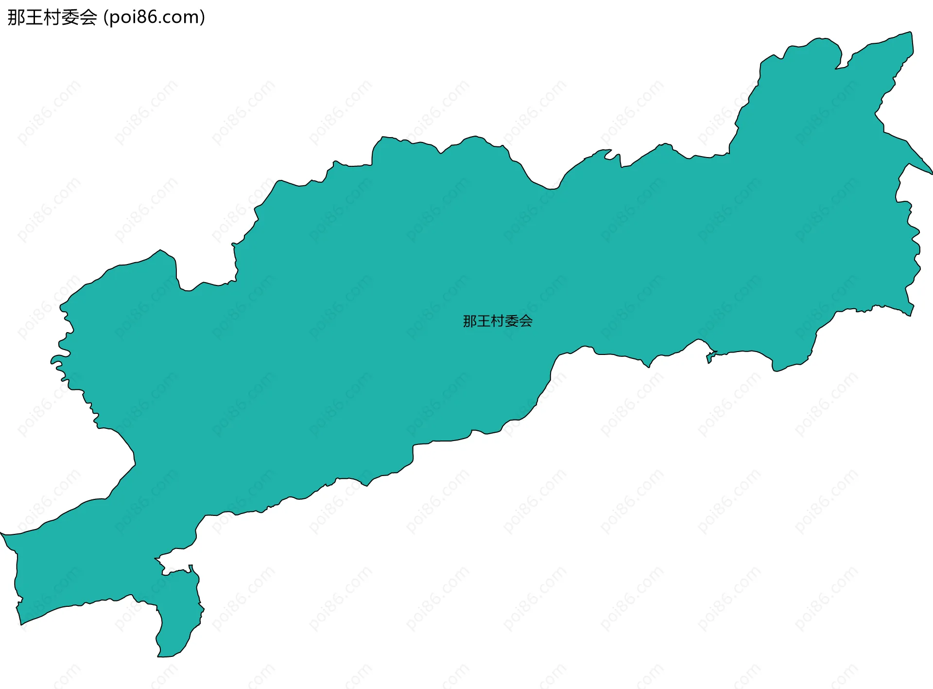 那王村委会边界地图