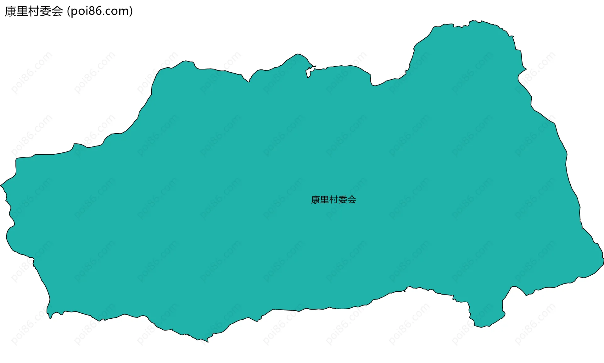 康里村委会边界地图