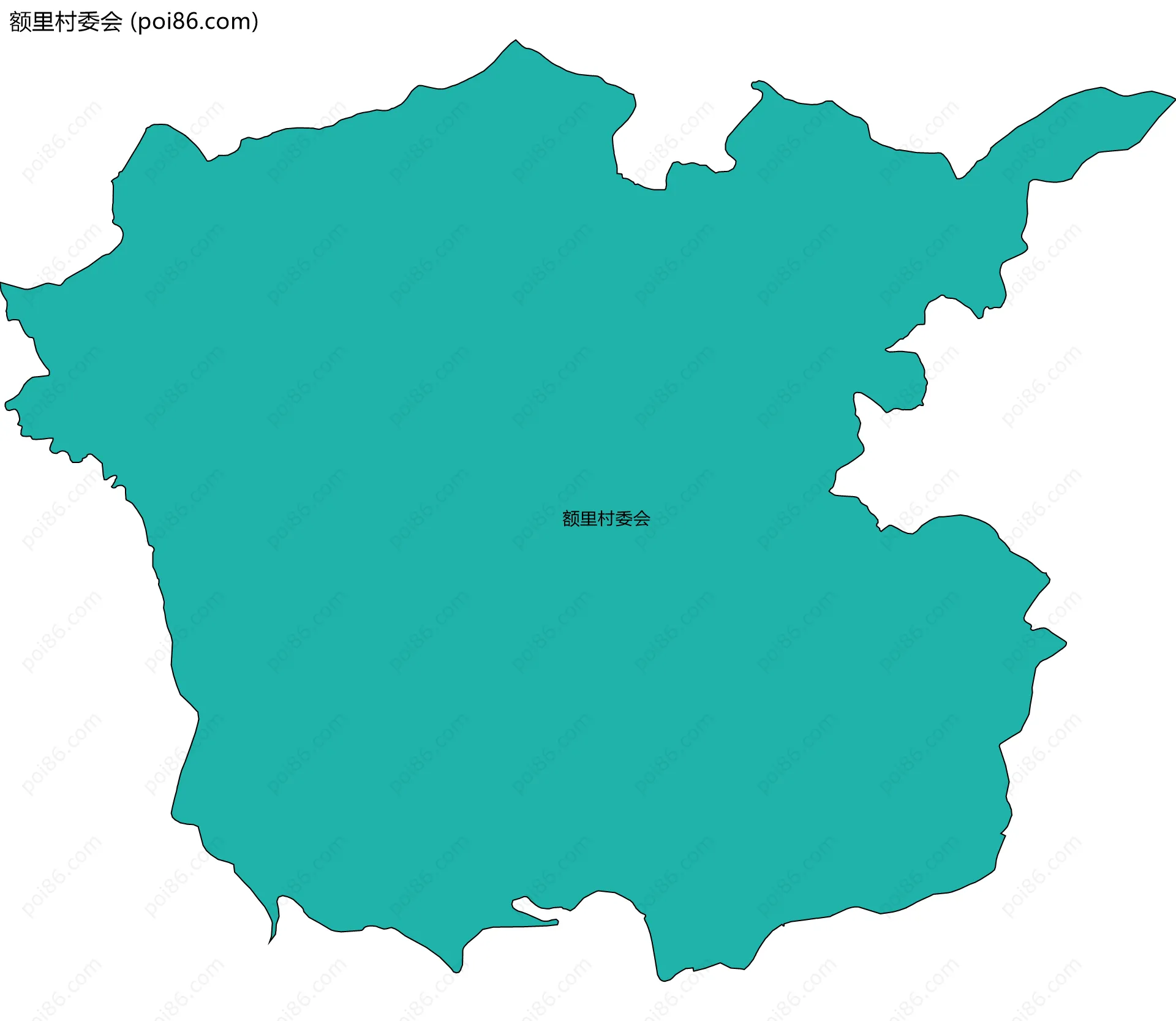 额里村委会边界地图