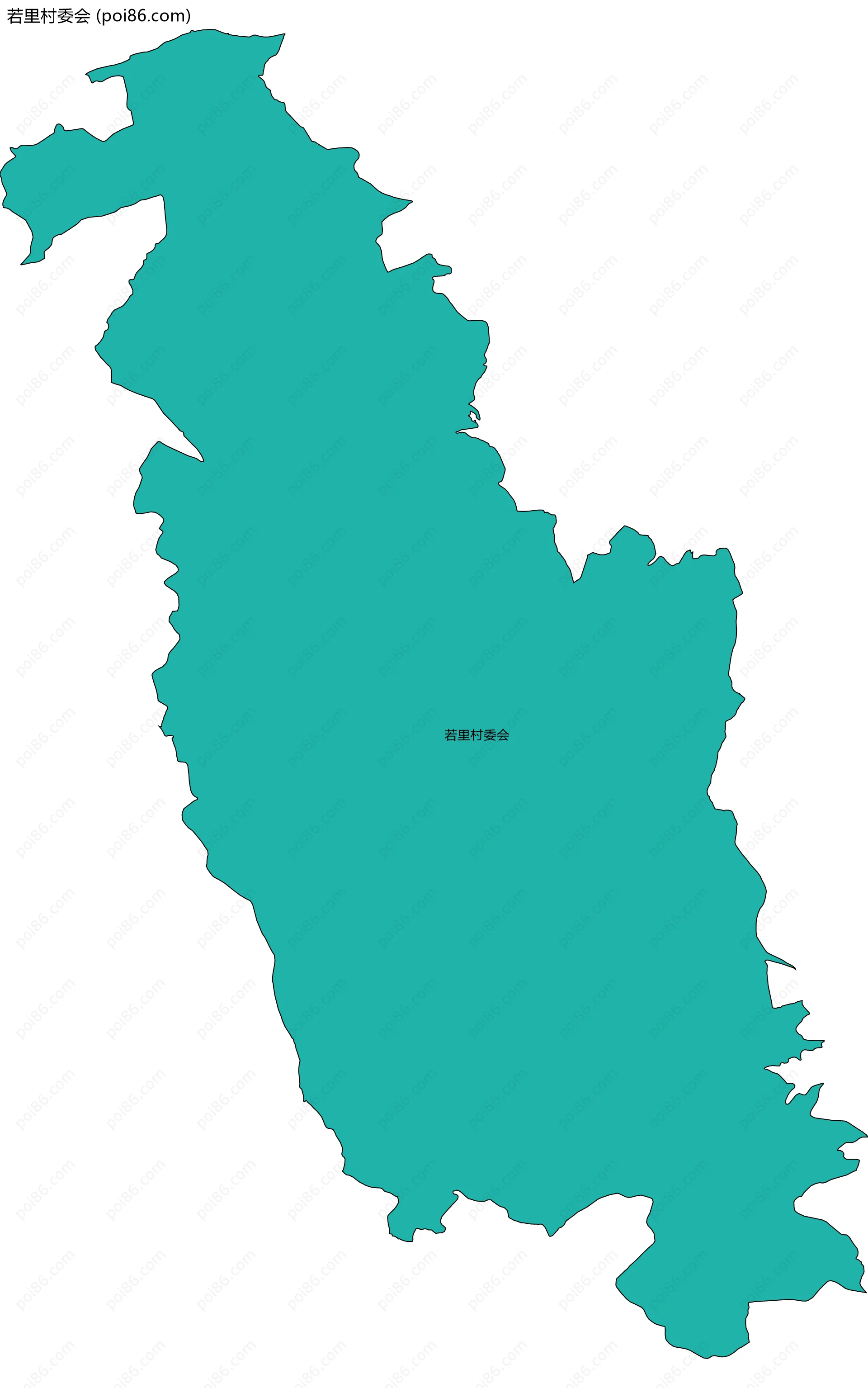 若里村委会边界地图