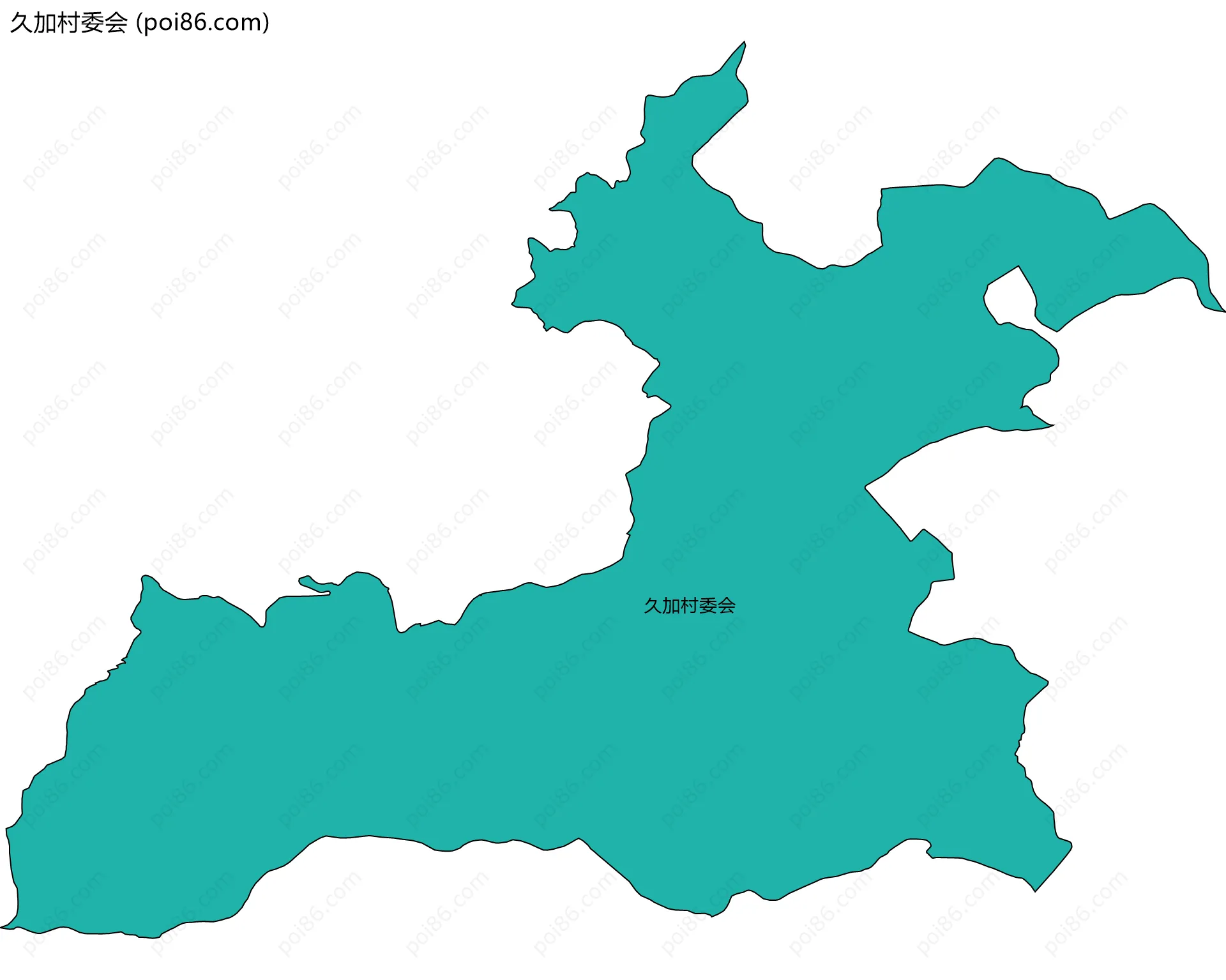 久加村委会边界地图