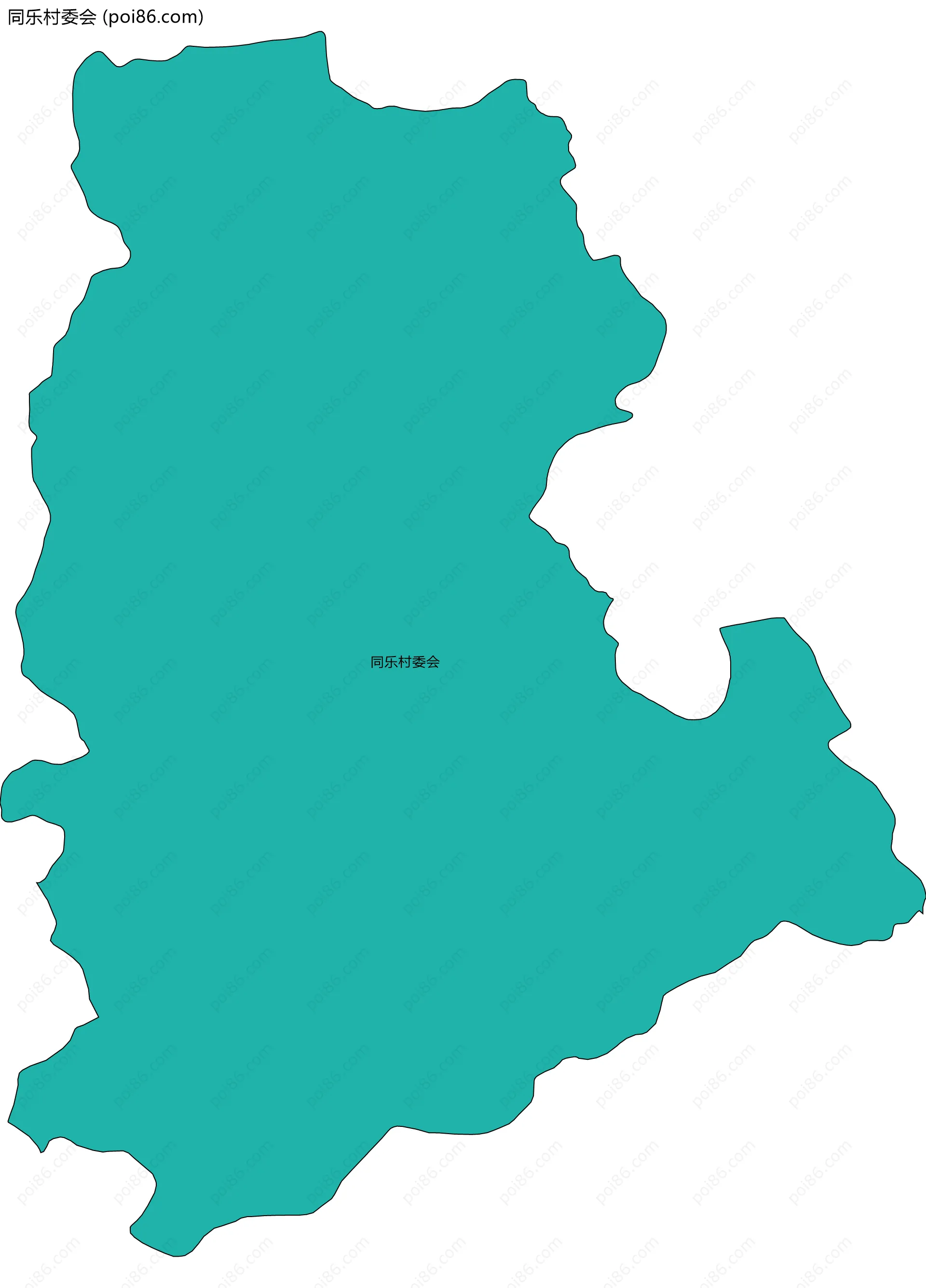 同乐村委会边界地图