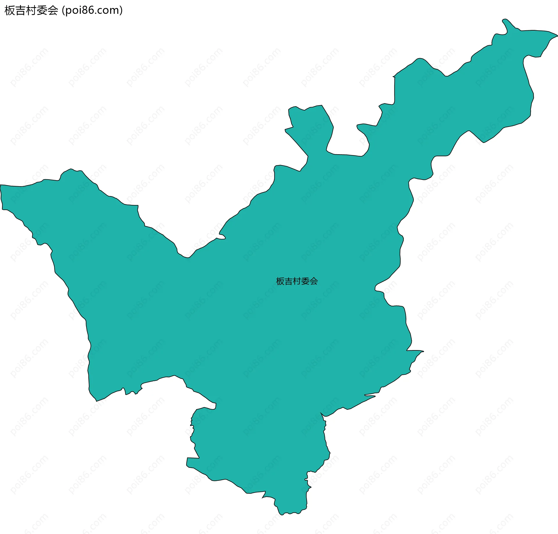 板吉村委会边界地图