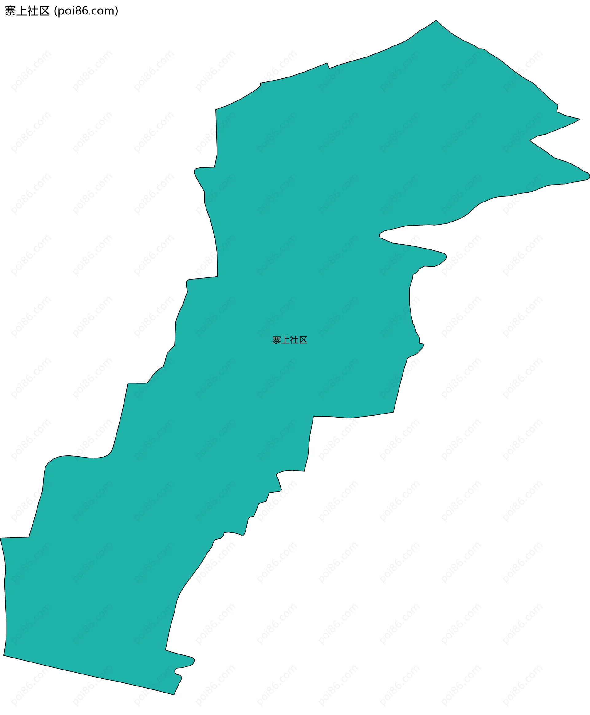 寨上社区边界地图