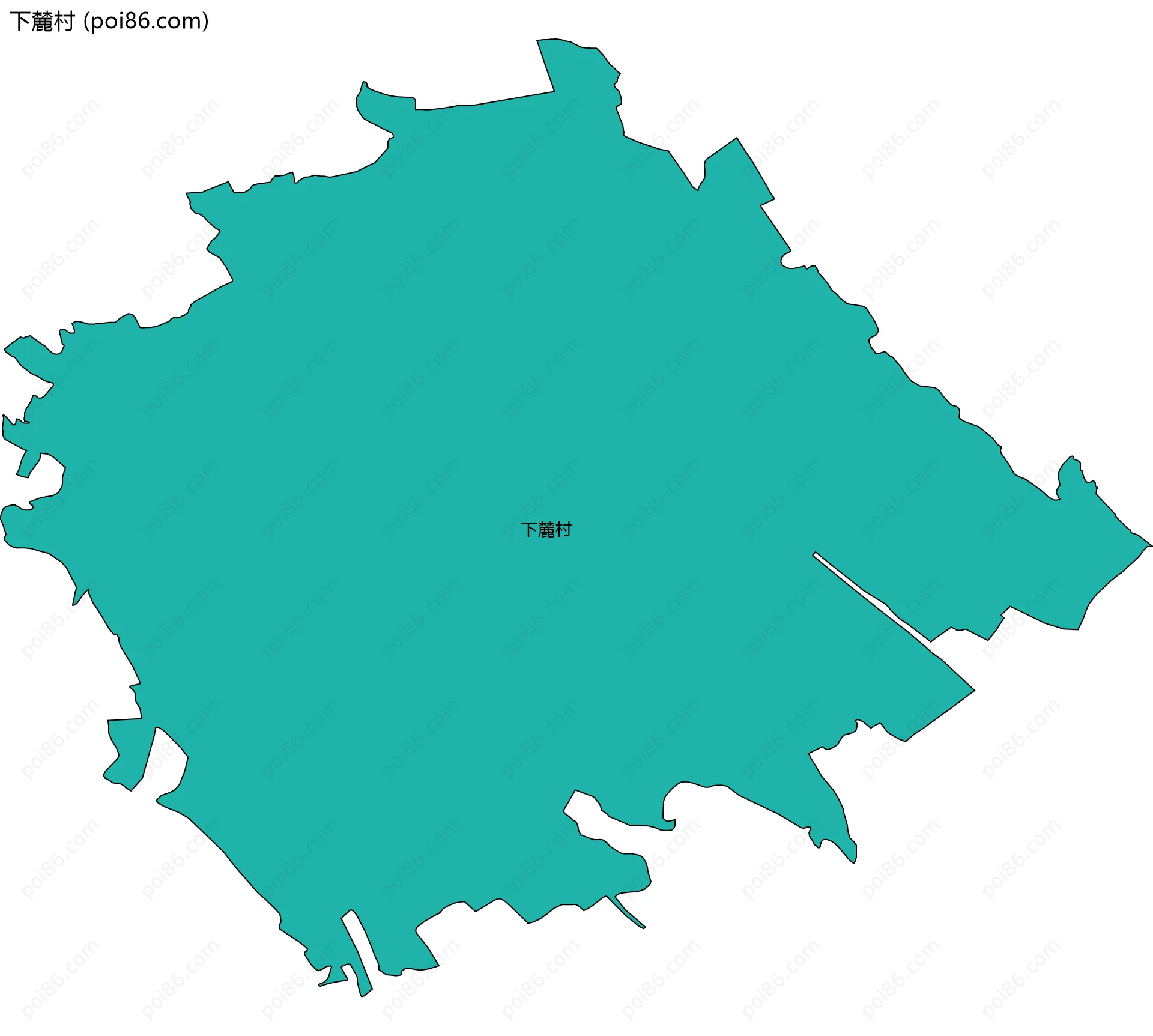 下麓村边界地图