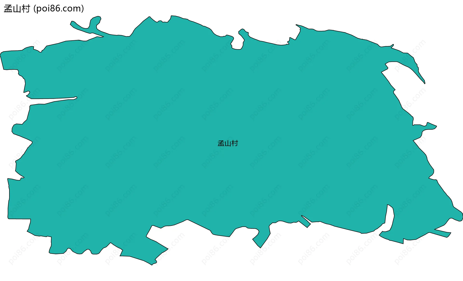 孟山村边界地图