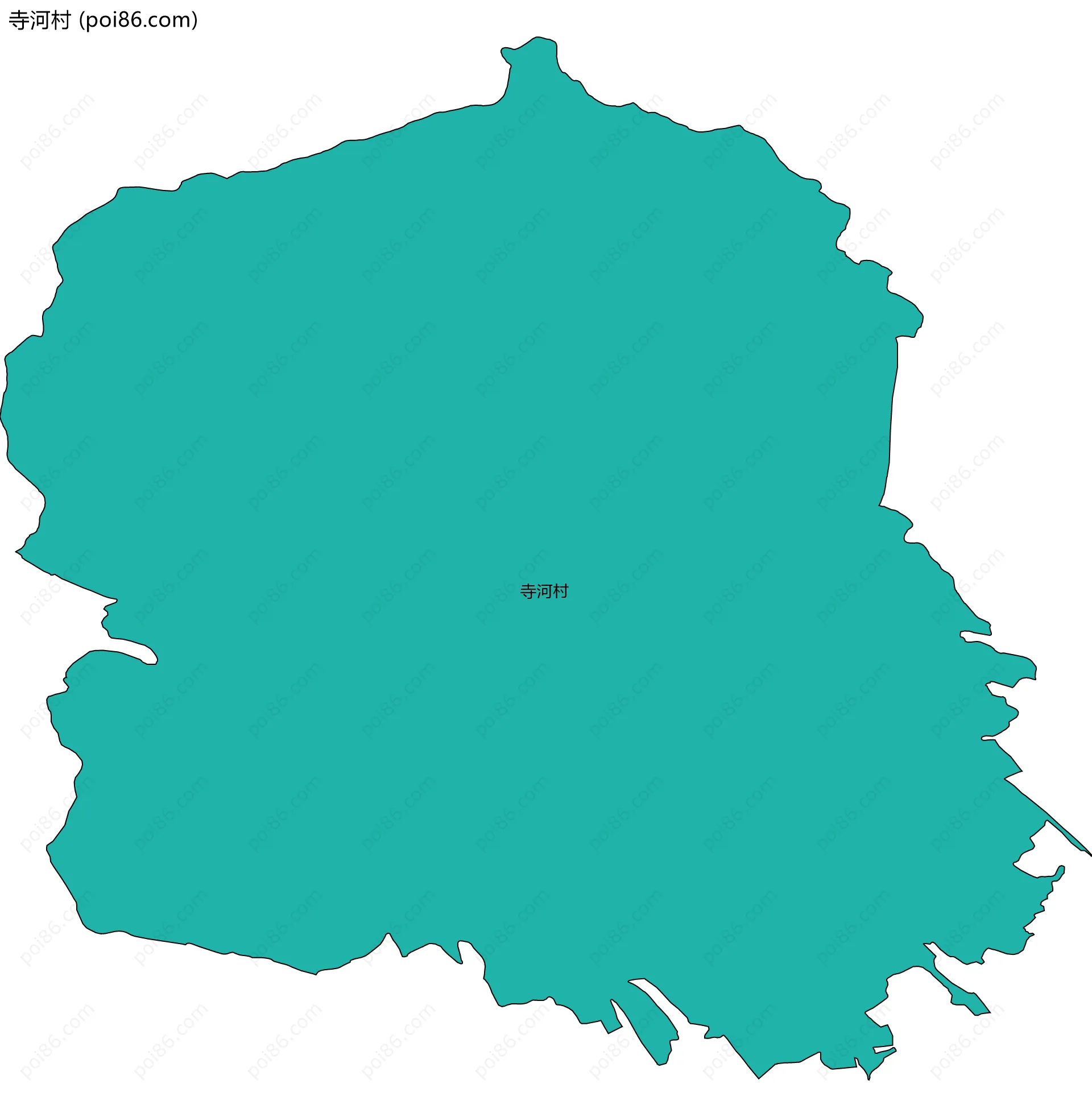 寺河村边界地图