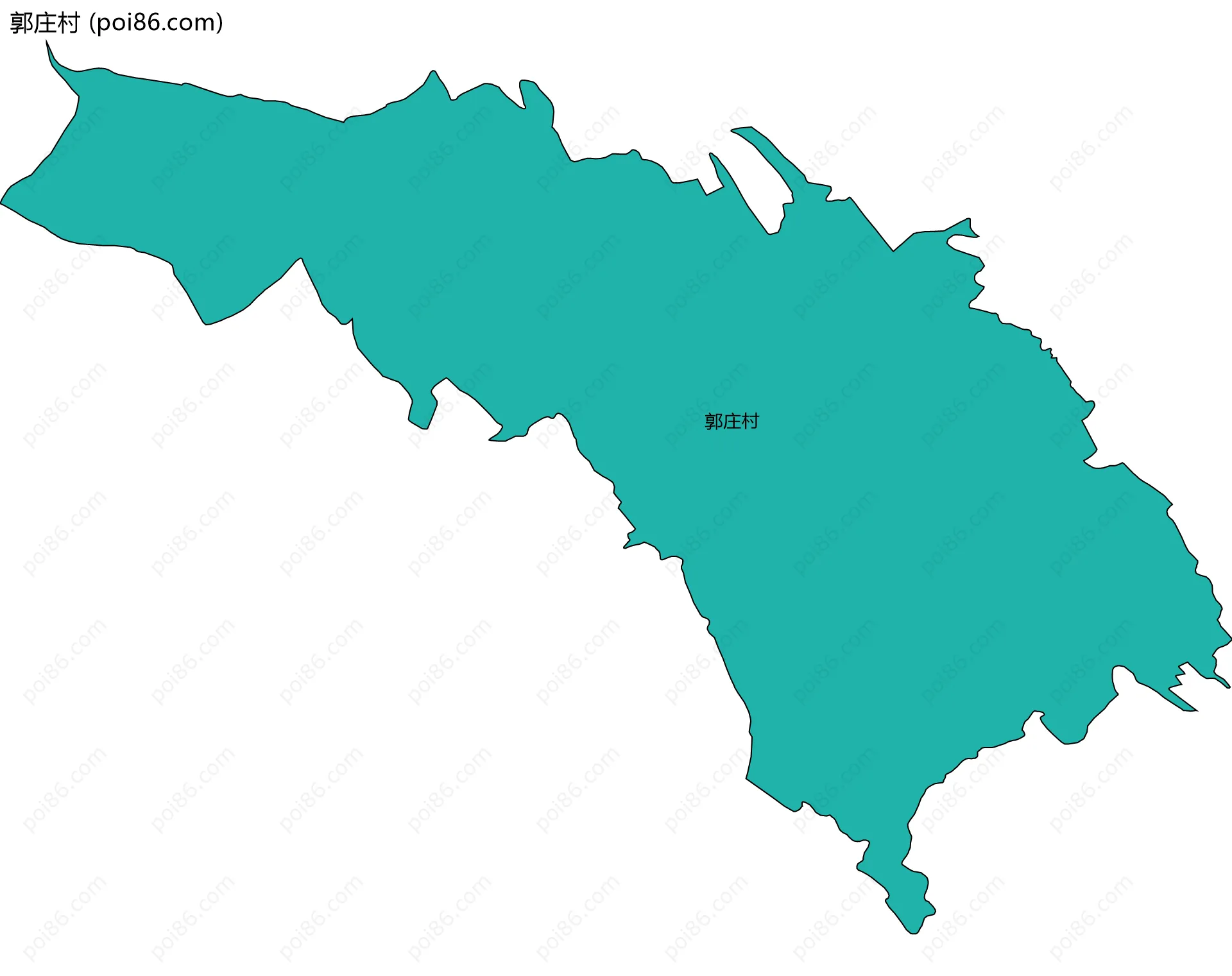 郭庄村边界地图