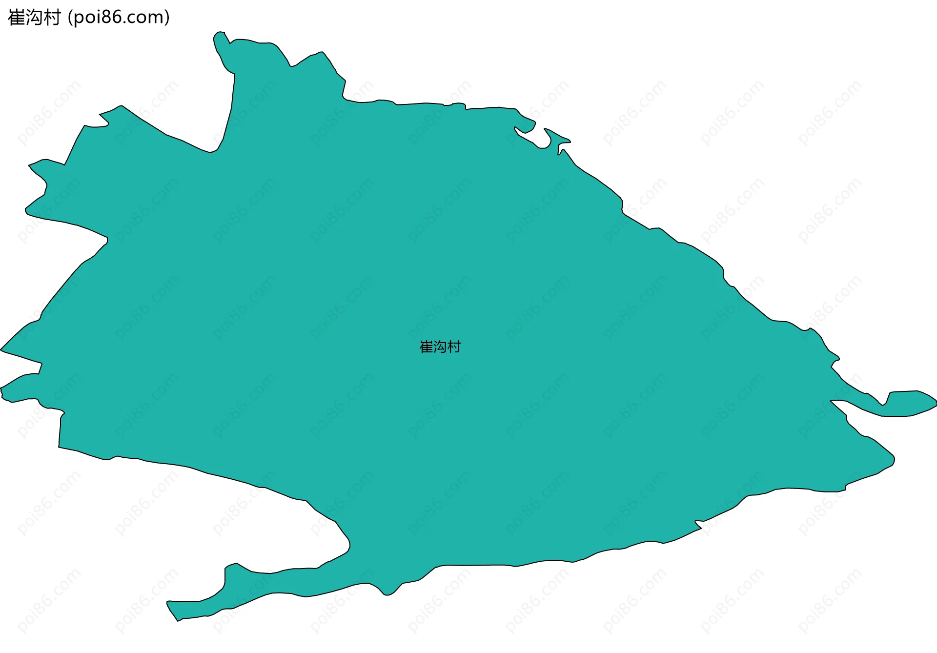 崔沟村边界地图