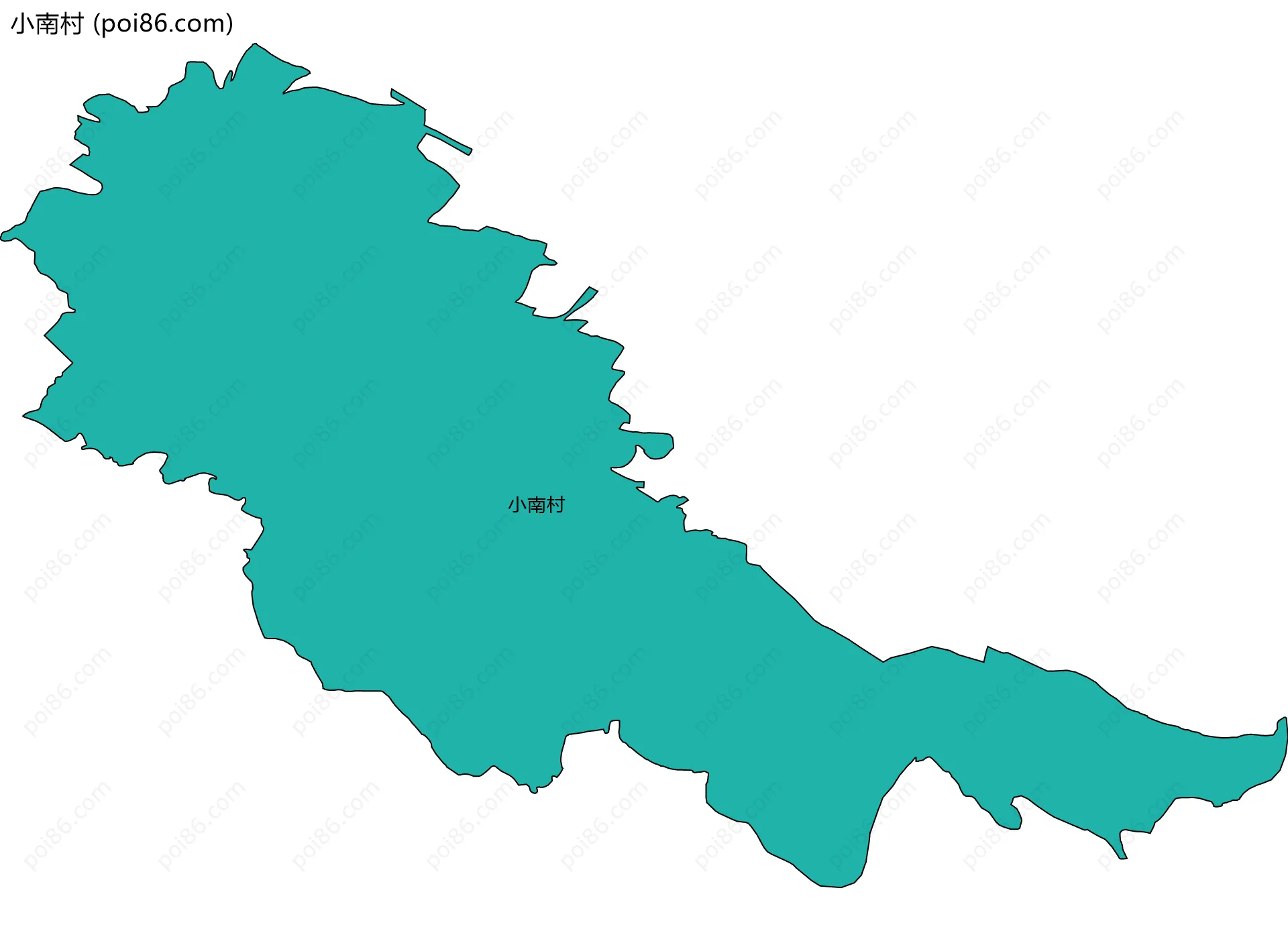 小南村边界地图