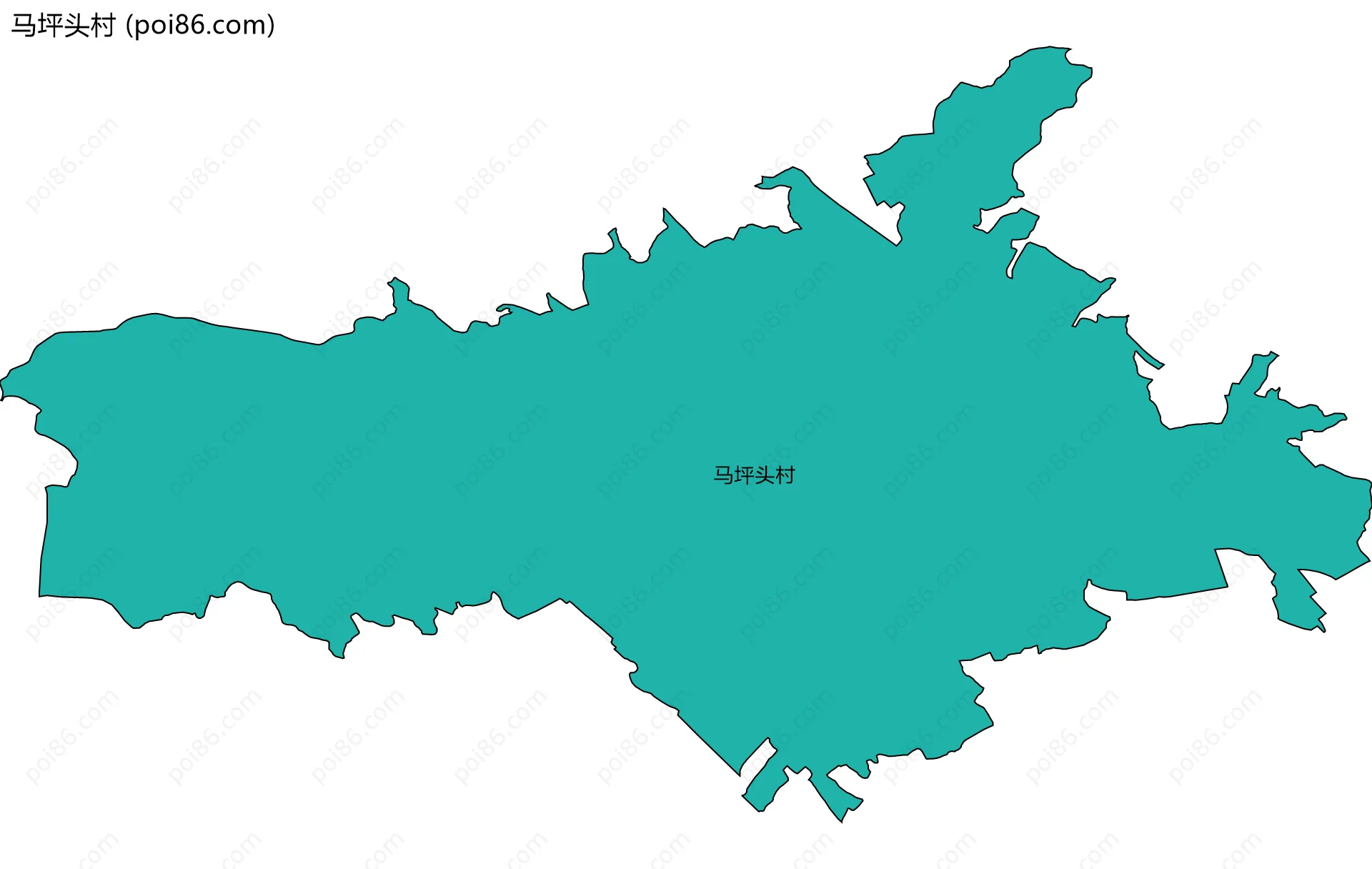 马坪头村边界地图