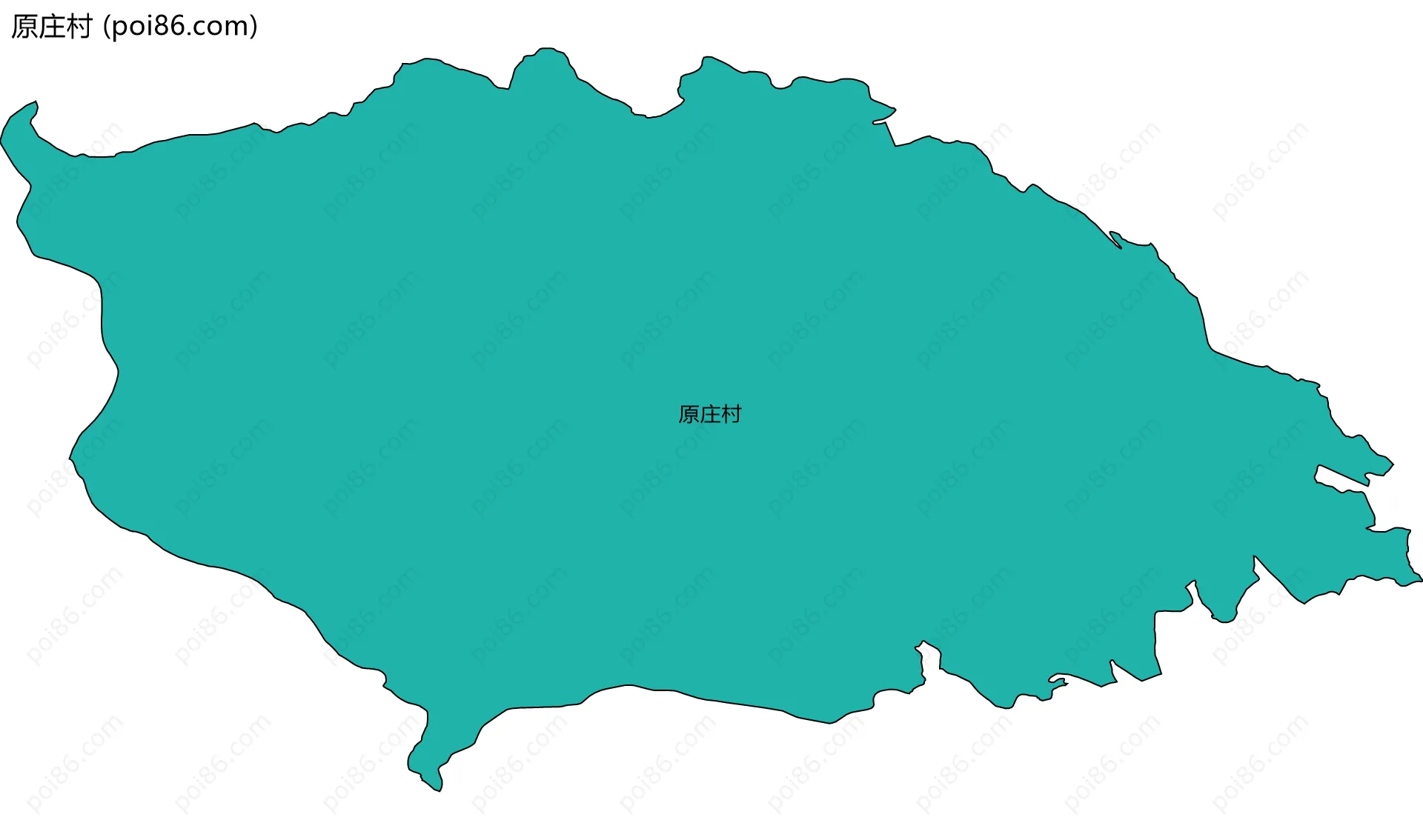 原庄村边界地图