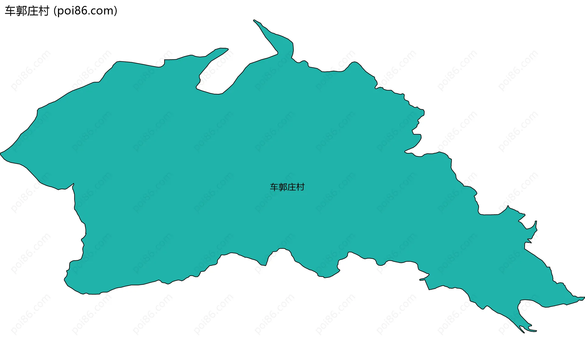 车郭庄村边界地图
