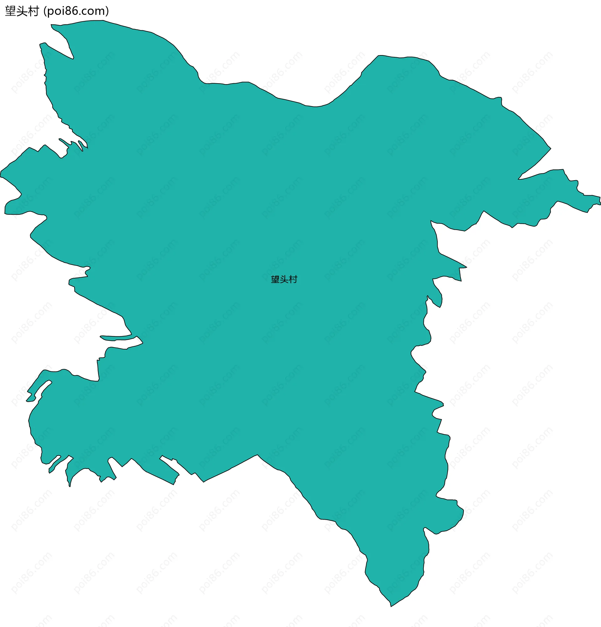 望头村边界地图