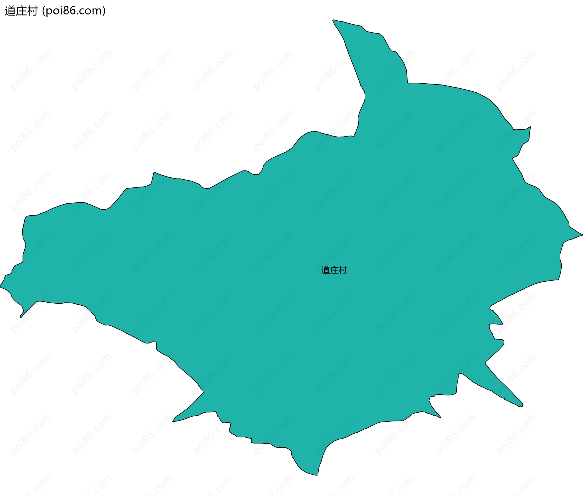 道庄村边界地图