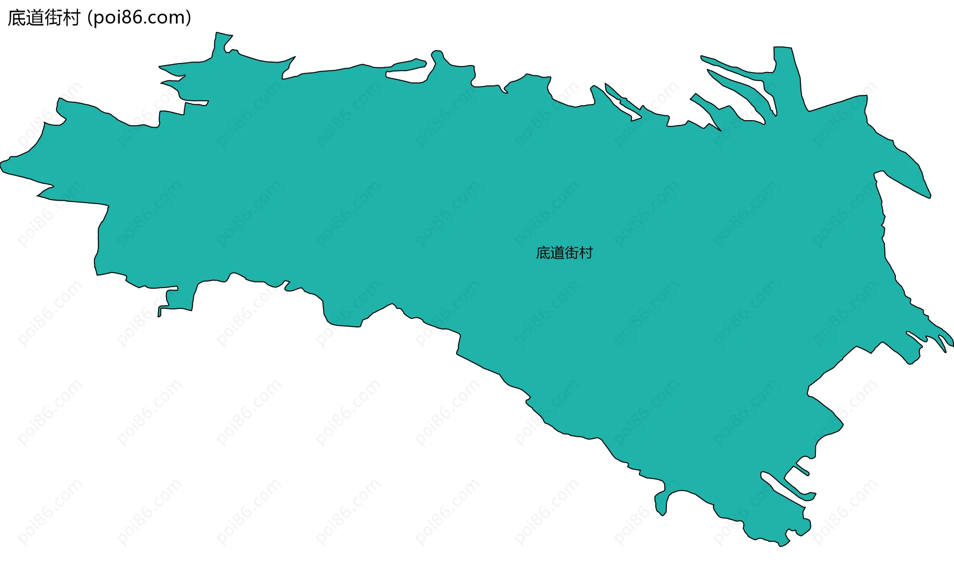 底道街村边界地图