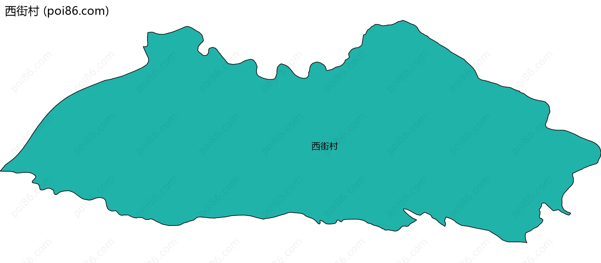 西街村边界地图