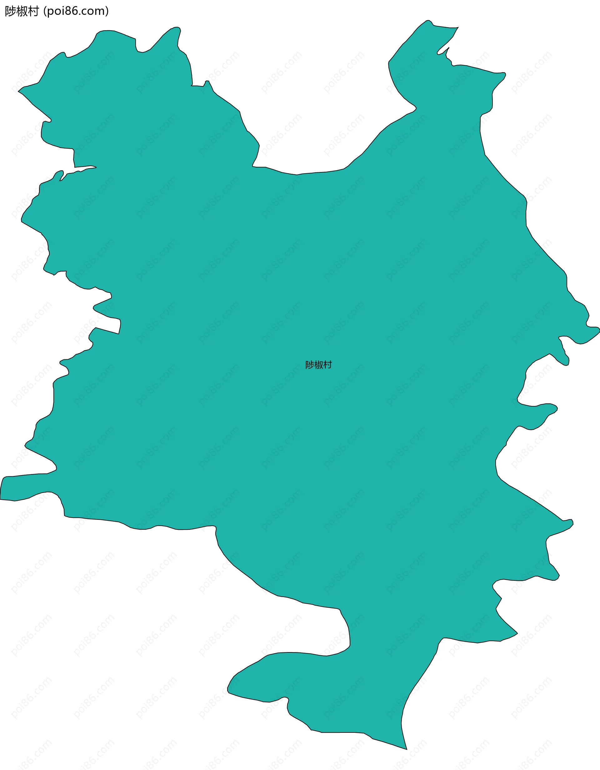 陟椒村边界地图