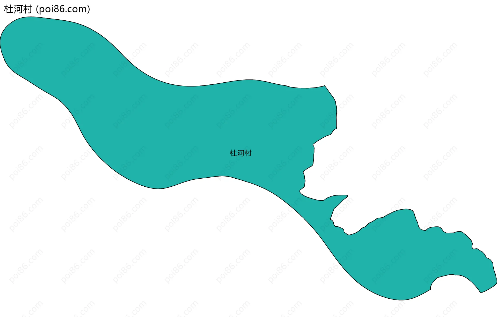 杜河村边界地图