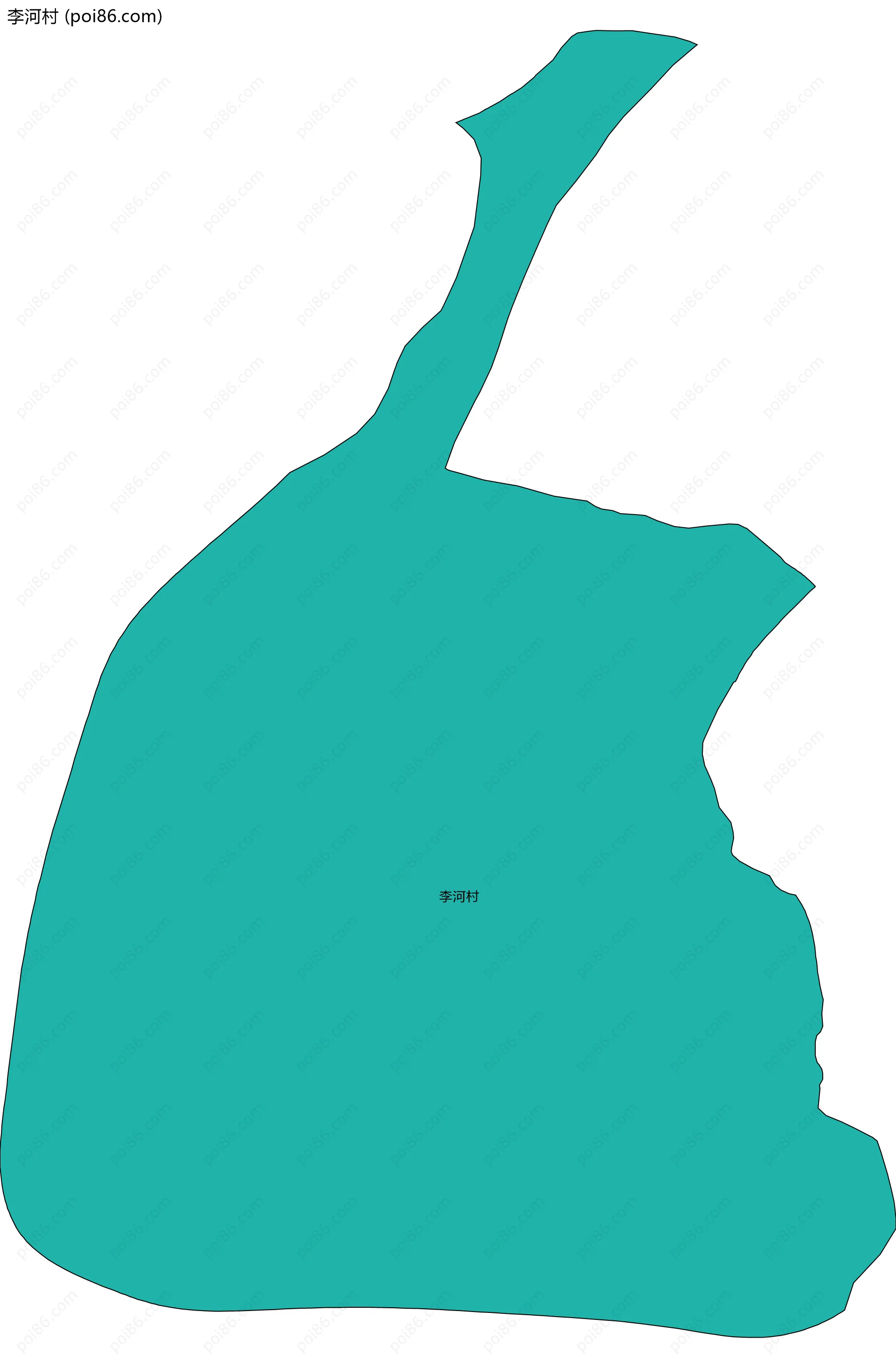 李河村边界地图