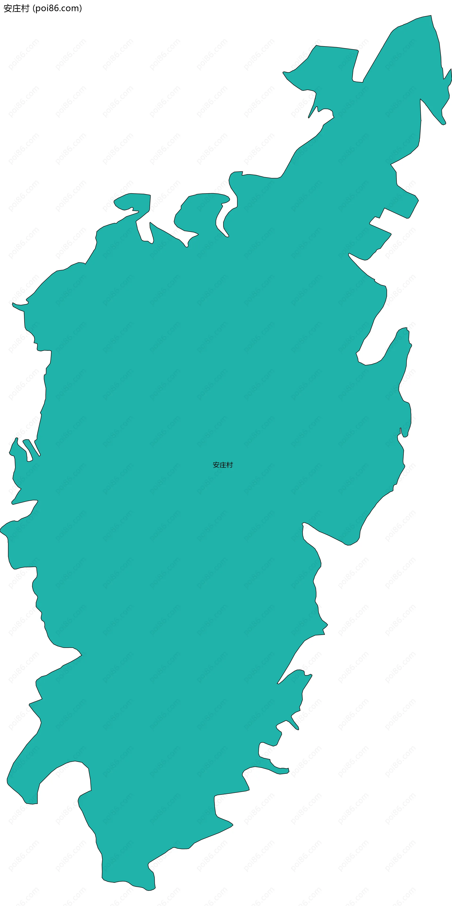 安庄村边界地图