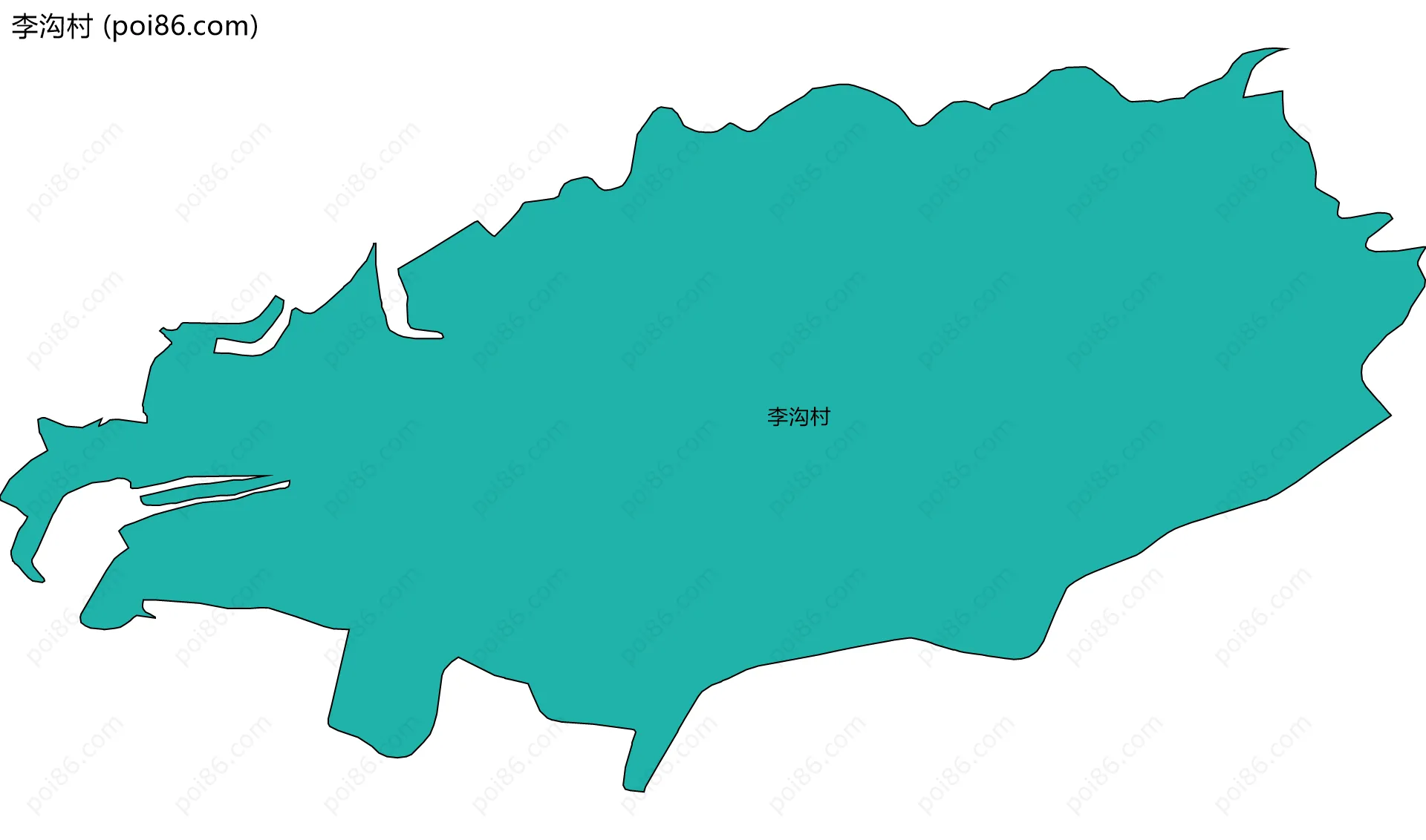 李沟村边界地图