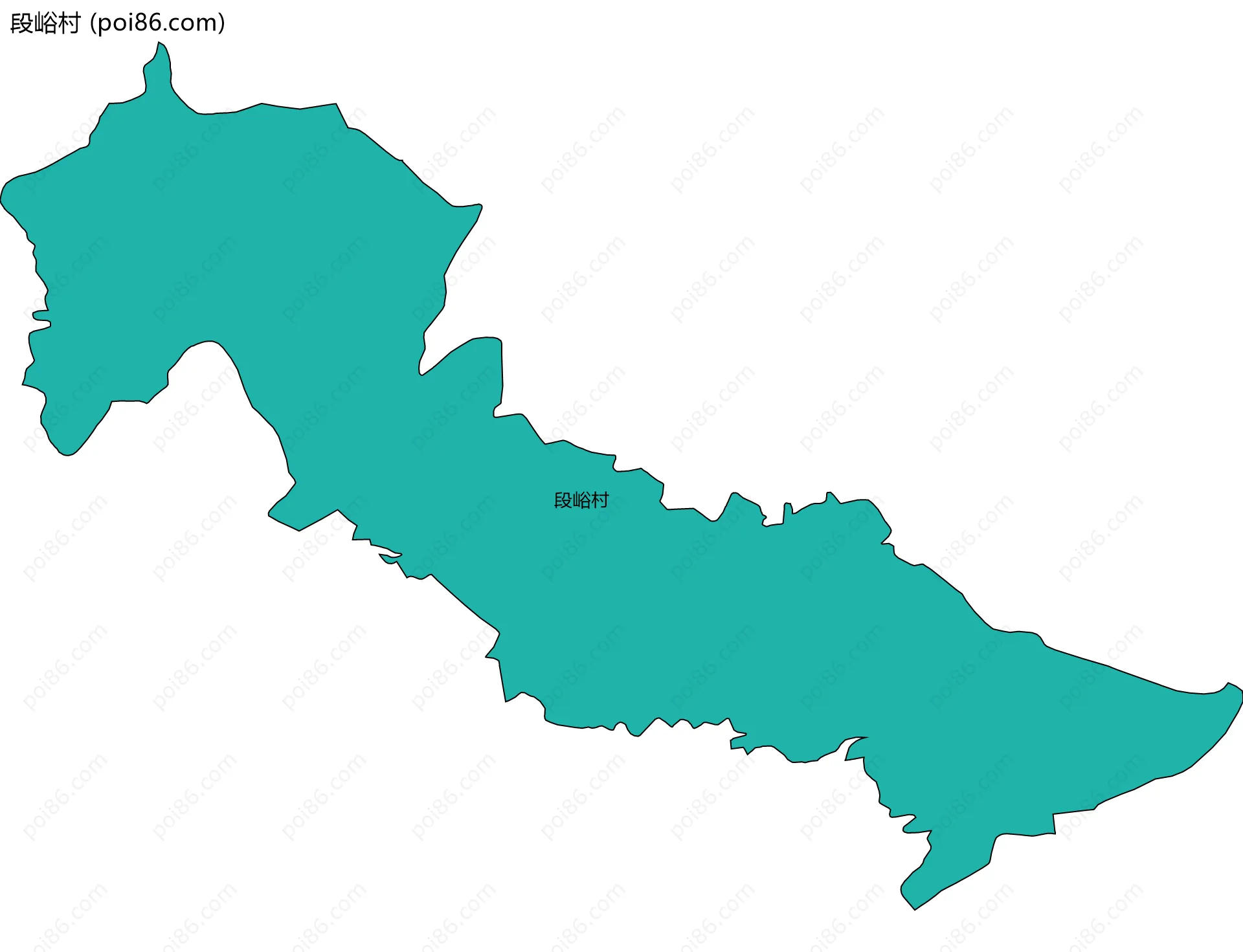 段峪村边界地图