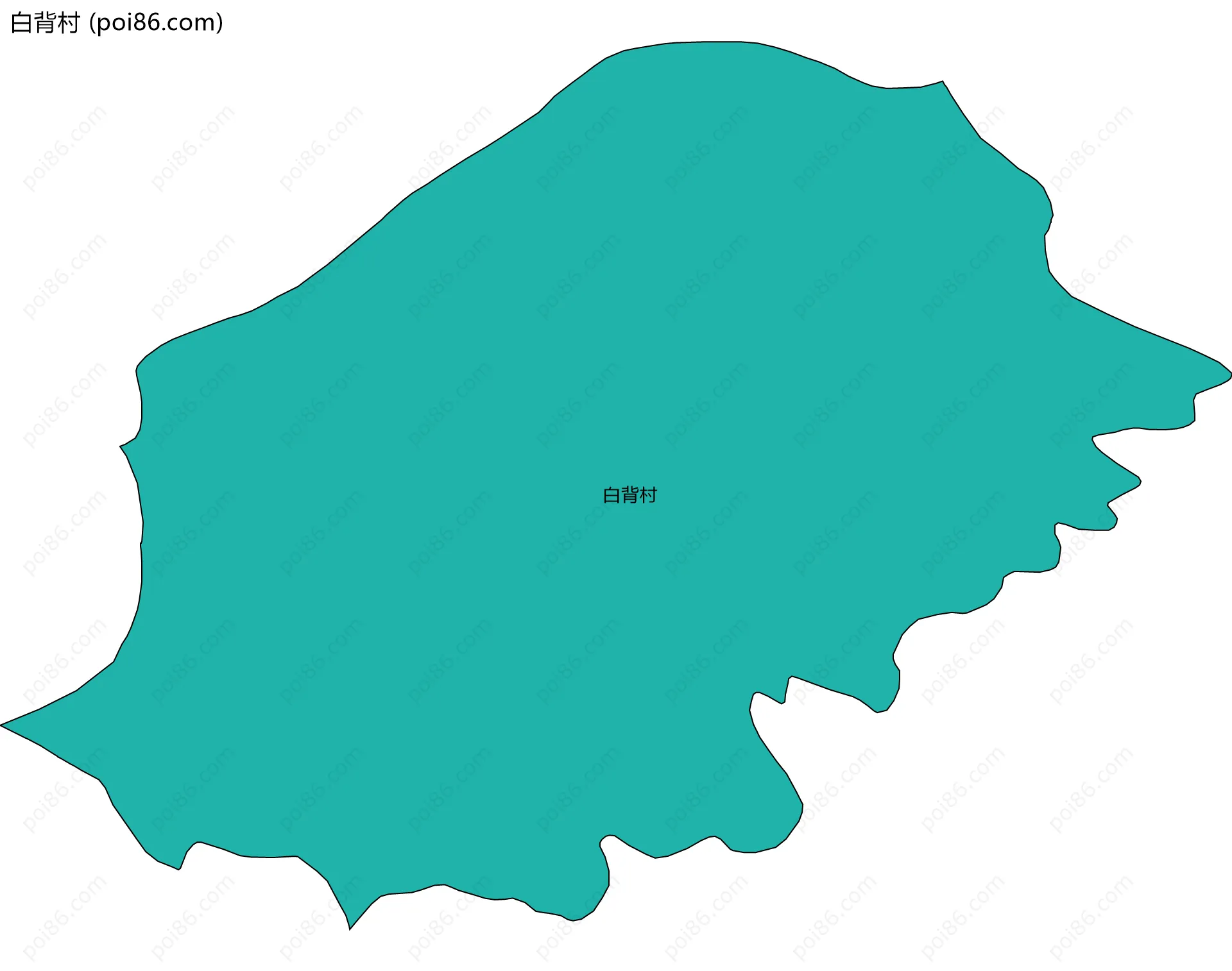 白背村边界地图