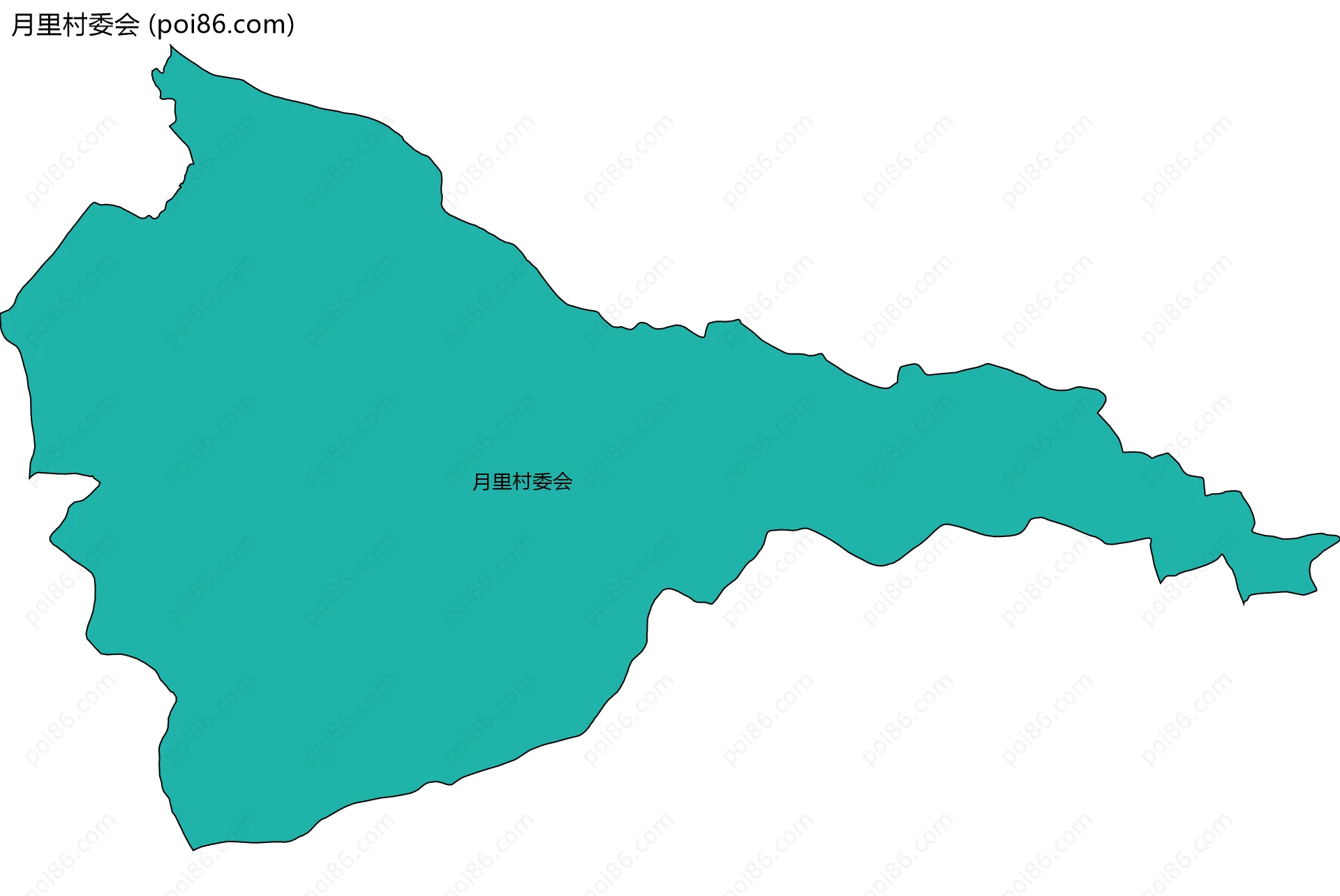 月里村委会边界地图