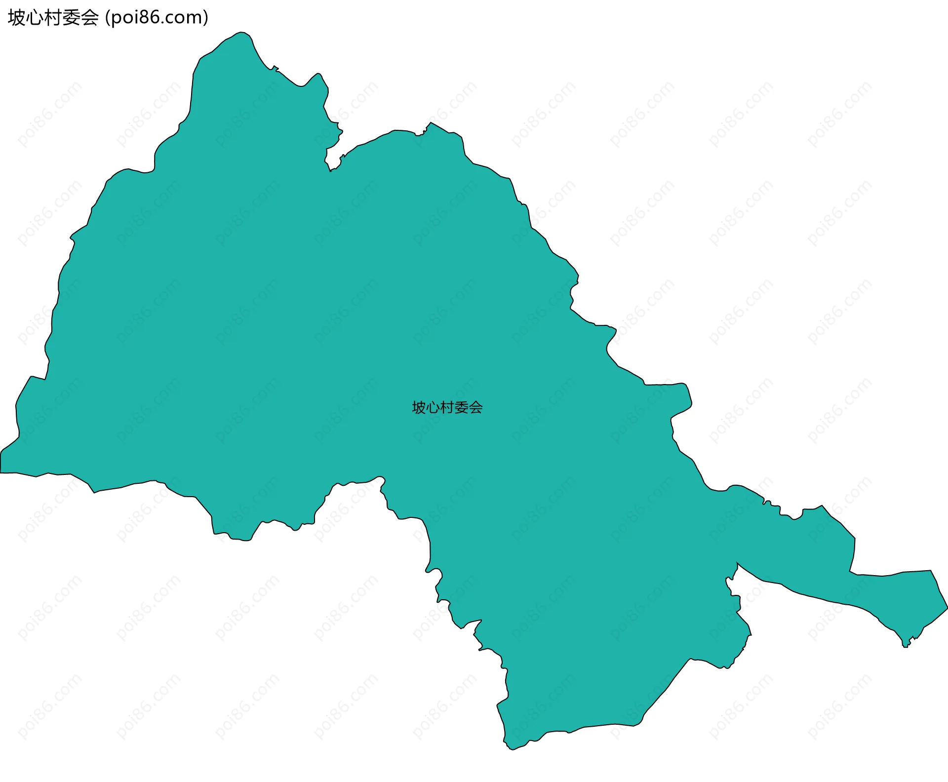 坡心村委会边界地图