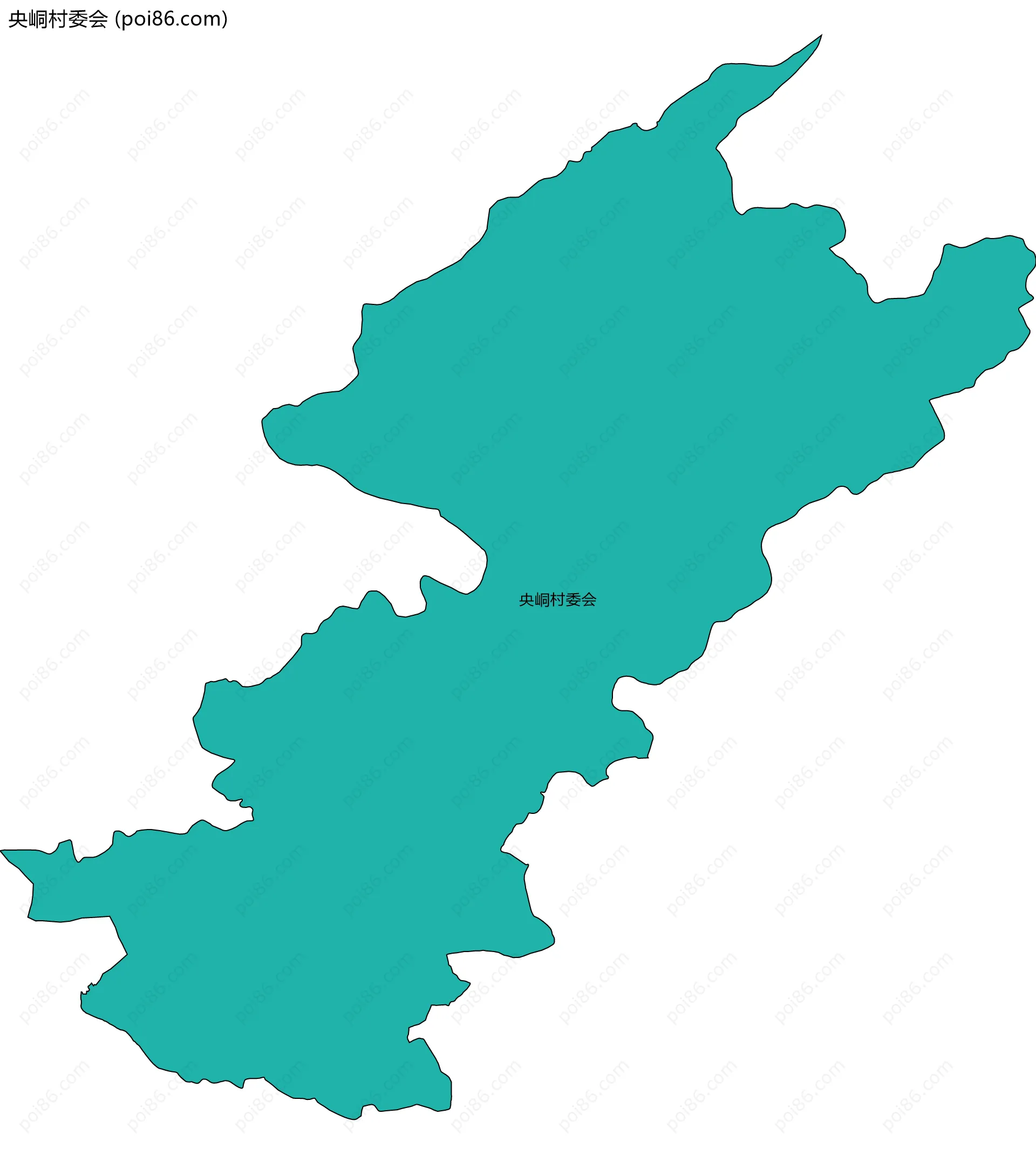 央峒村委会边界地图