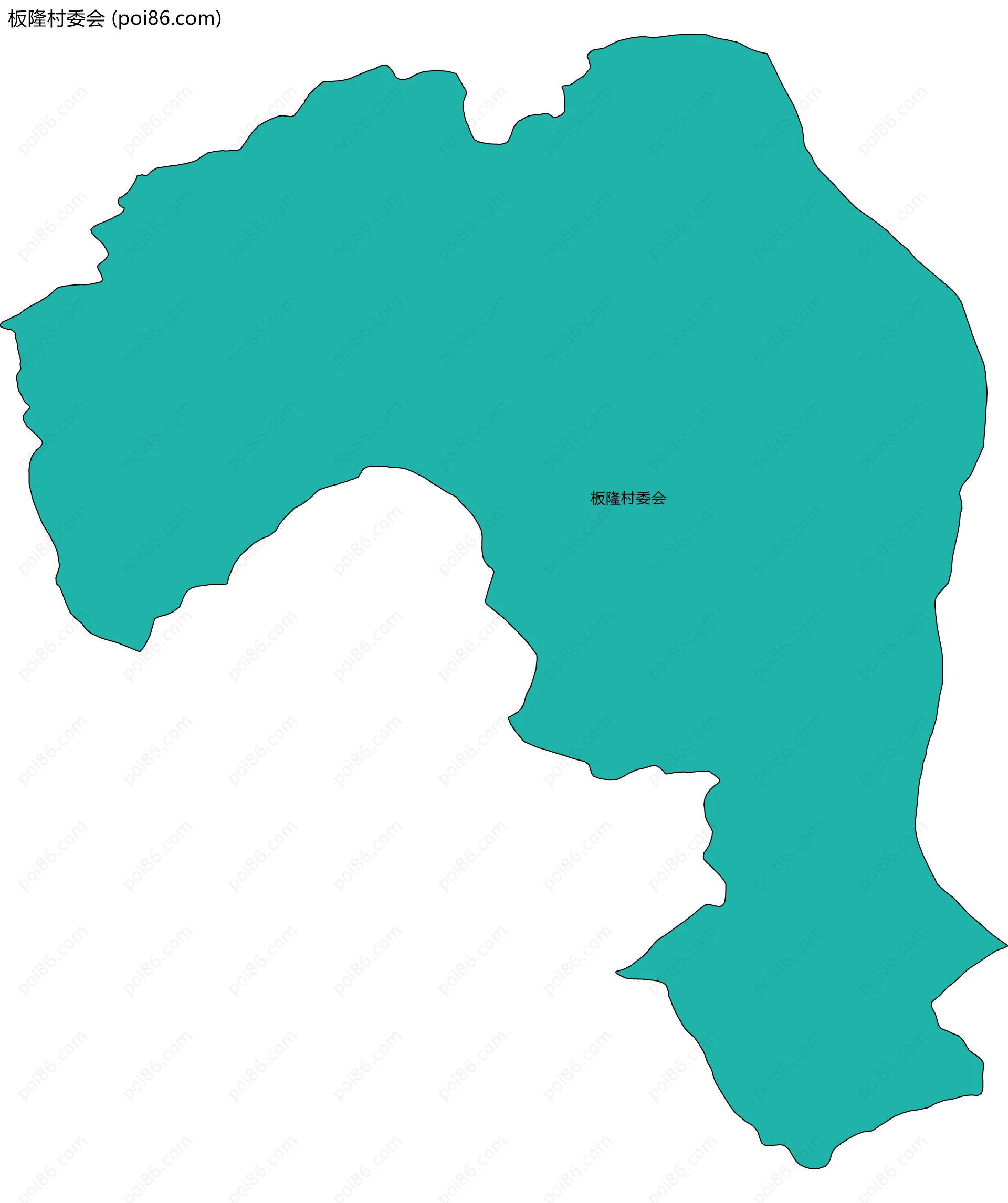 板隆村委会边界地图