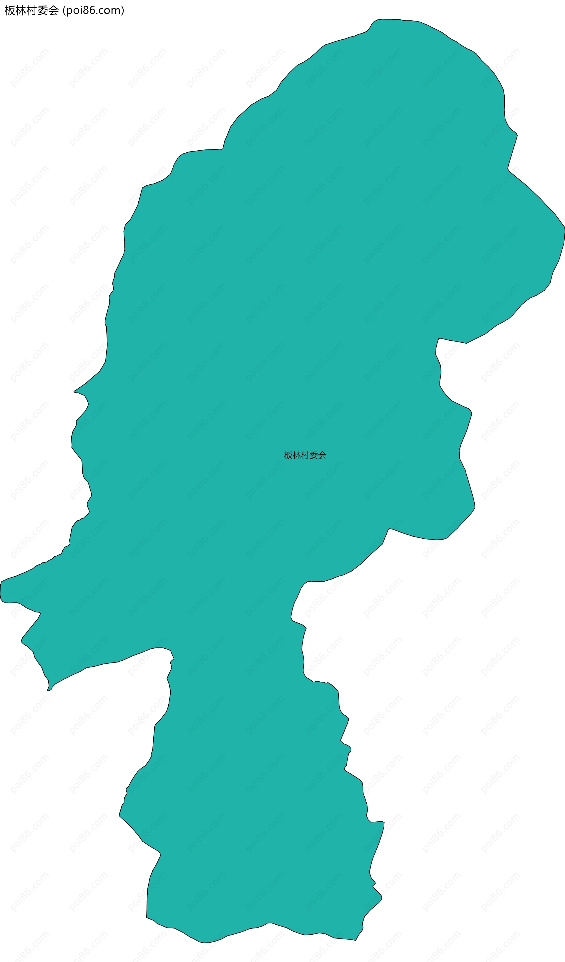 板林村委会边界地图