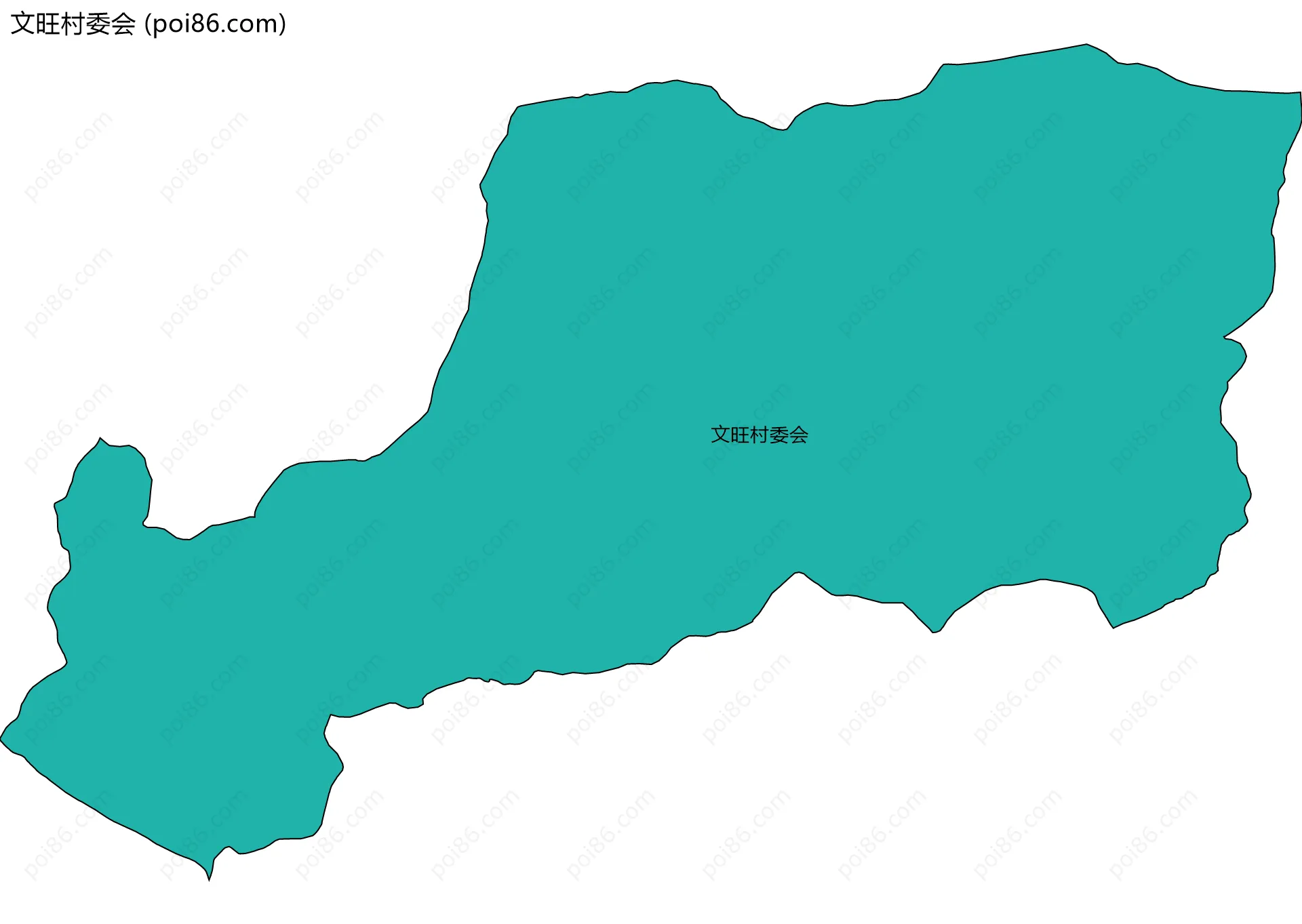 文旺村委会边界地图