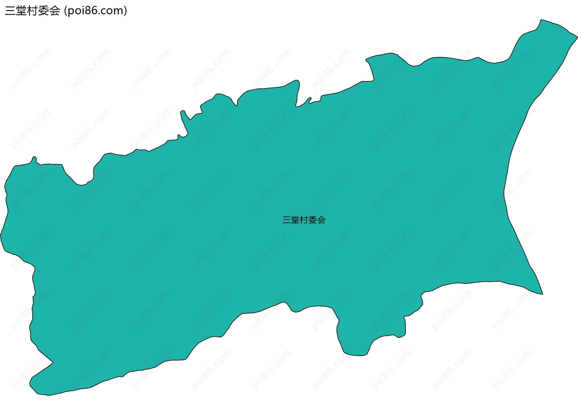 三堂村委会边界地图
