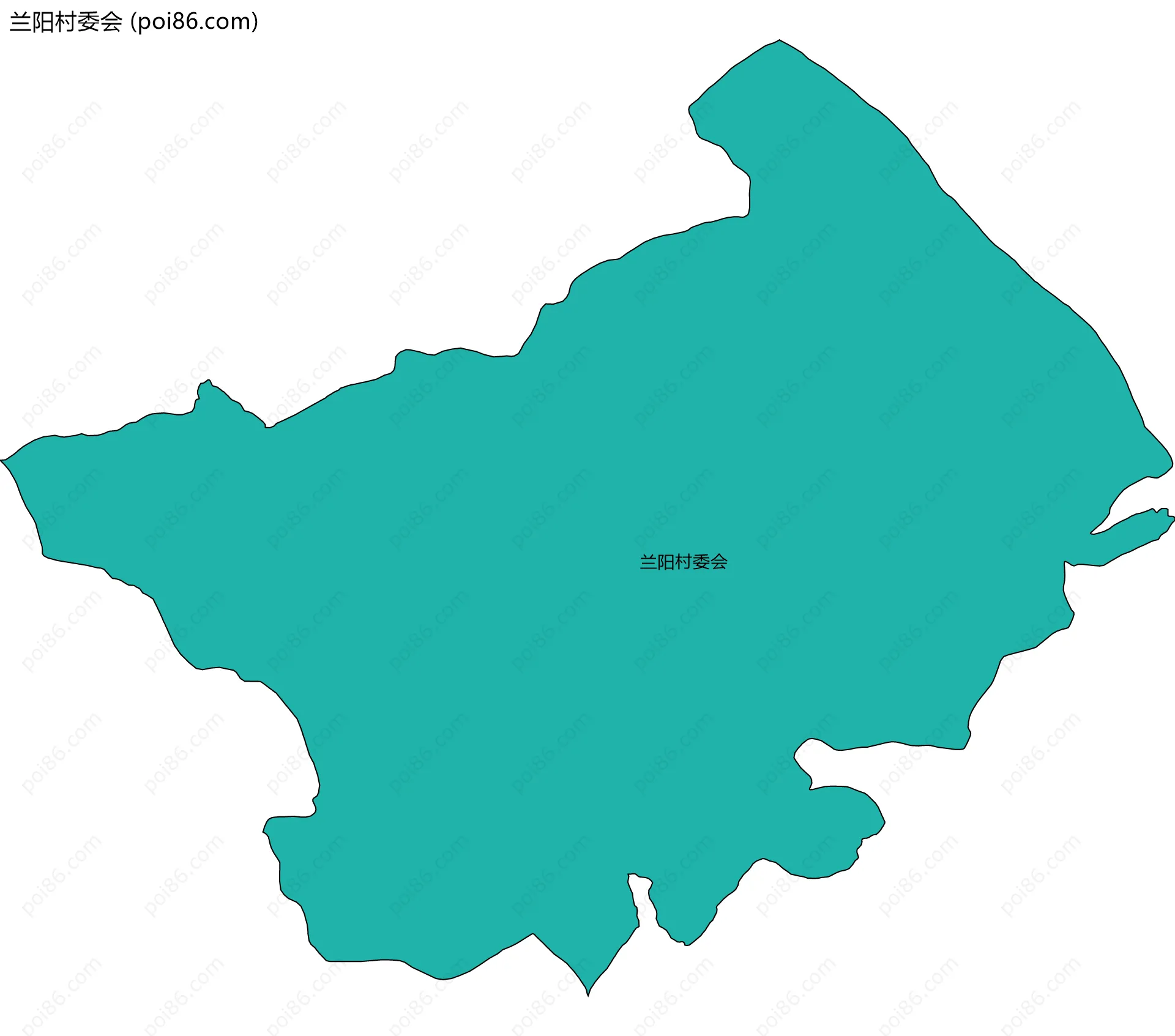 兰阳村委会边界地图