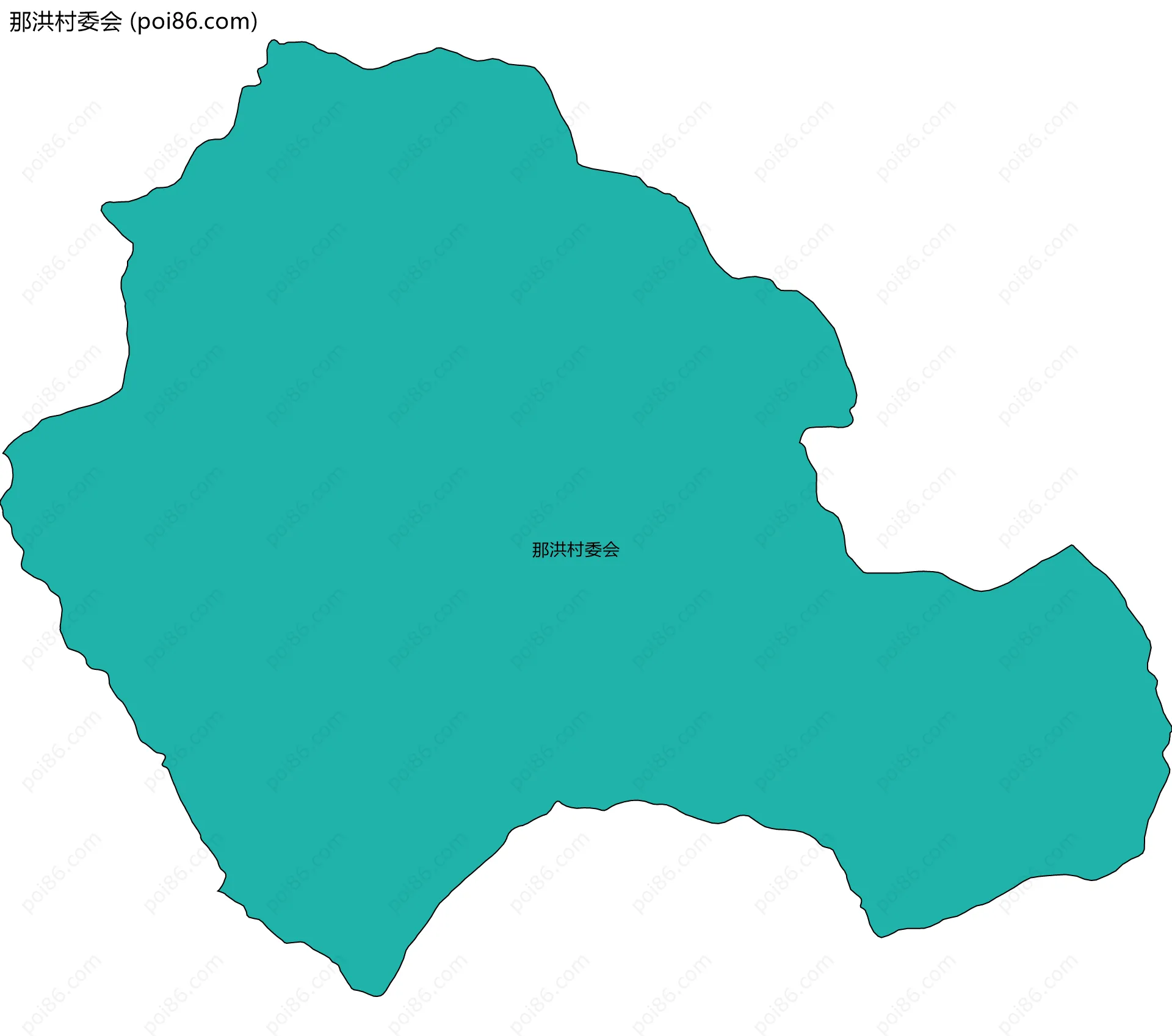 那洪村委会边界地图
