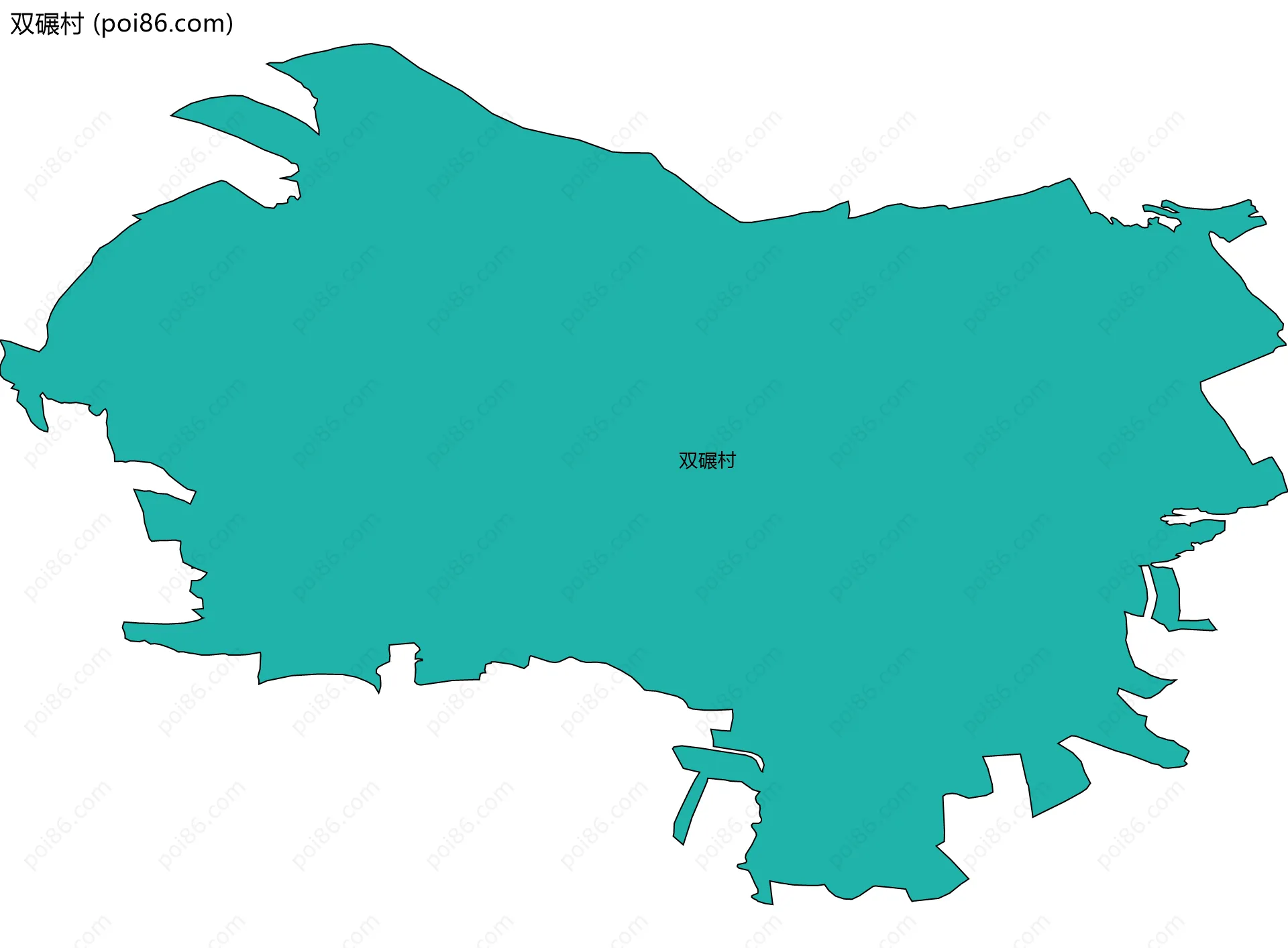 双碾村边界地图