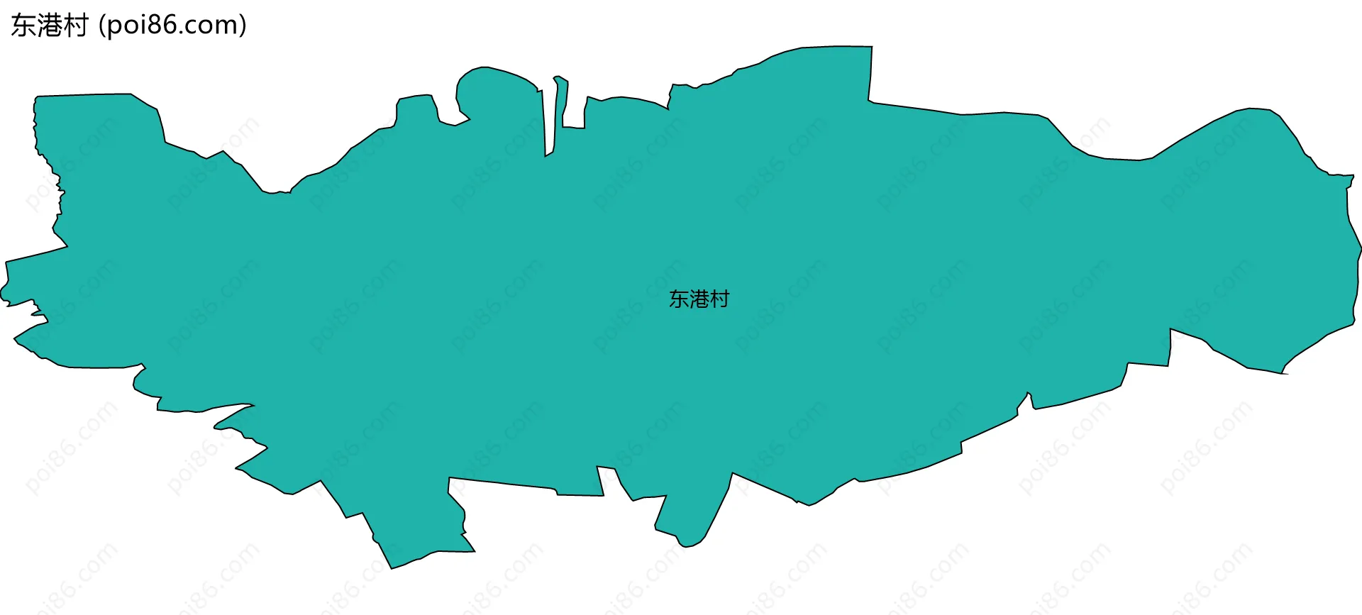 东港村边界地图