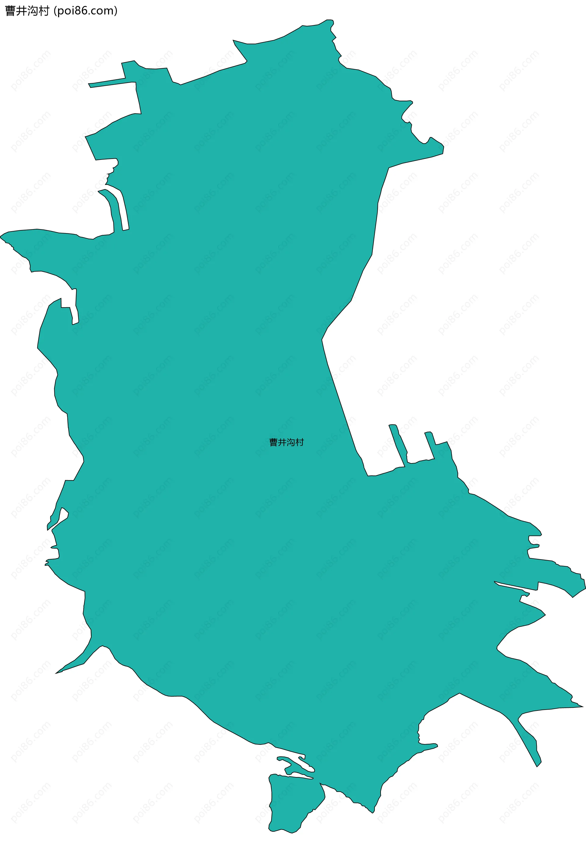 曹井沟村边界地图