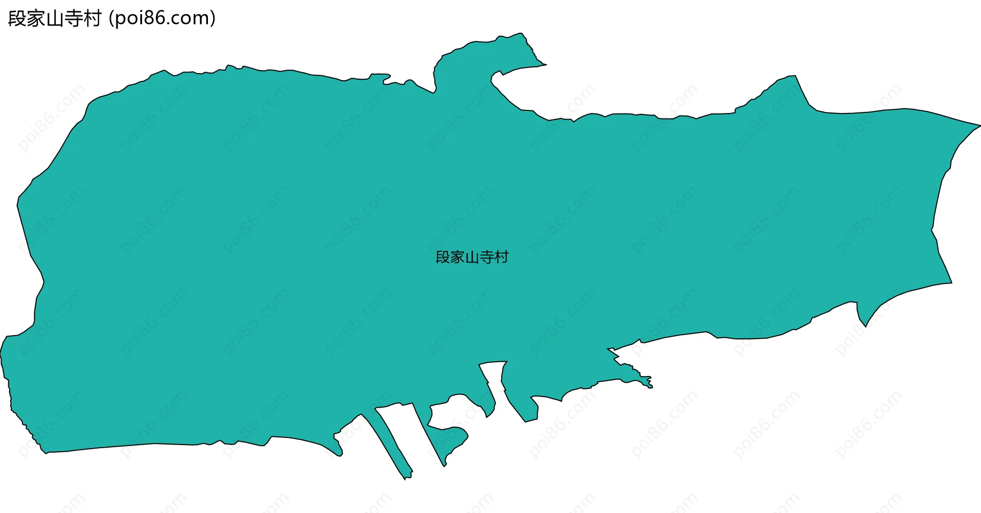 段家山寺村边界地图