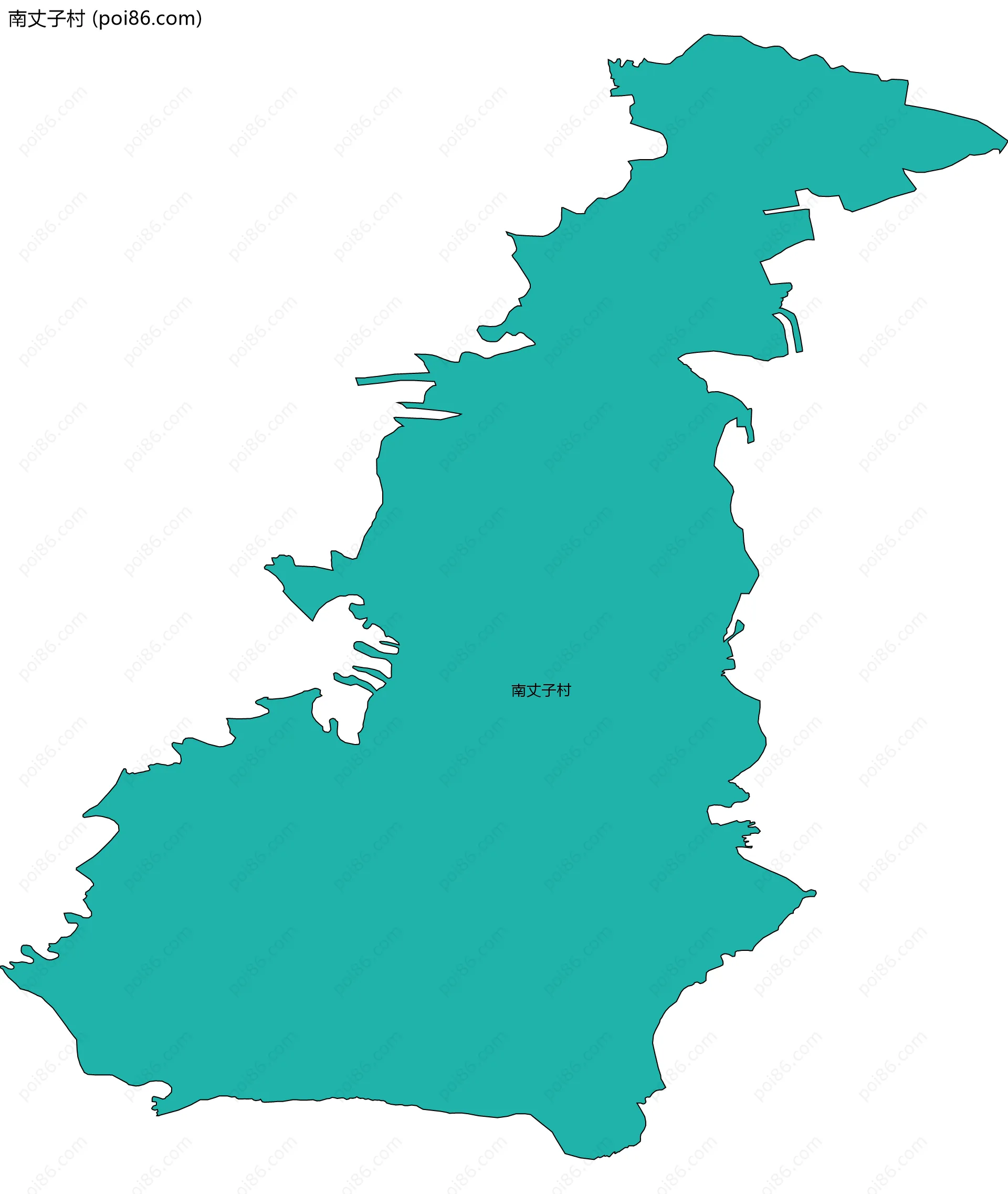 南丈子村边界地图