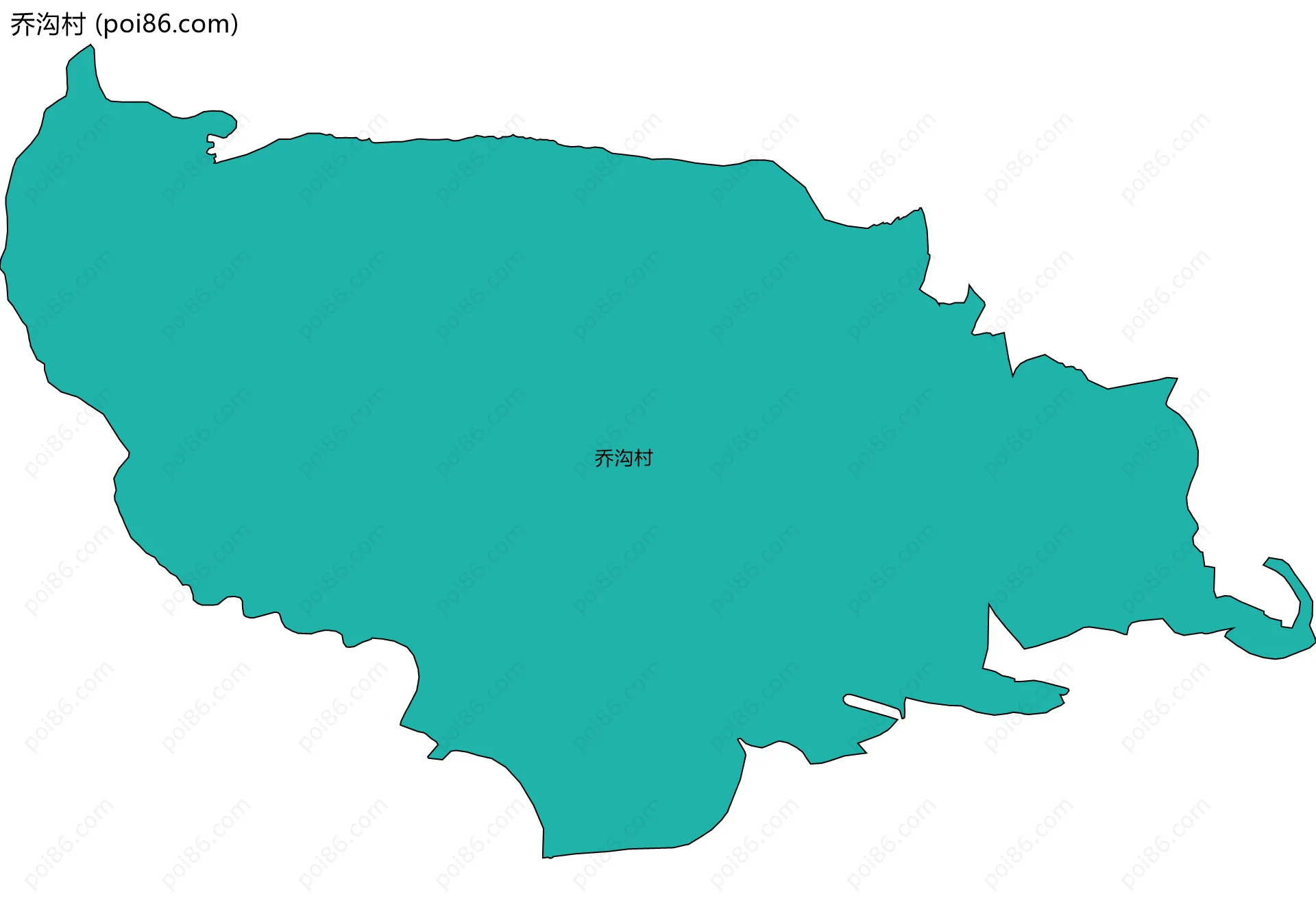 乔沟村边界地图