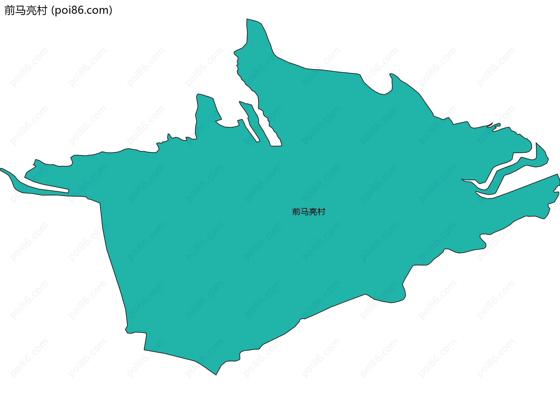 前马亮村边界地图