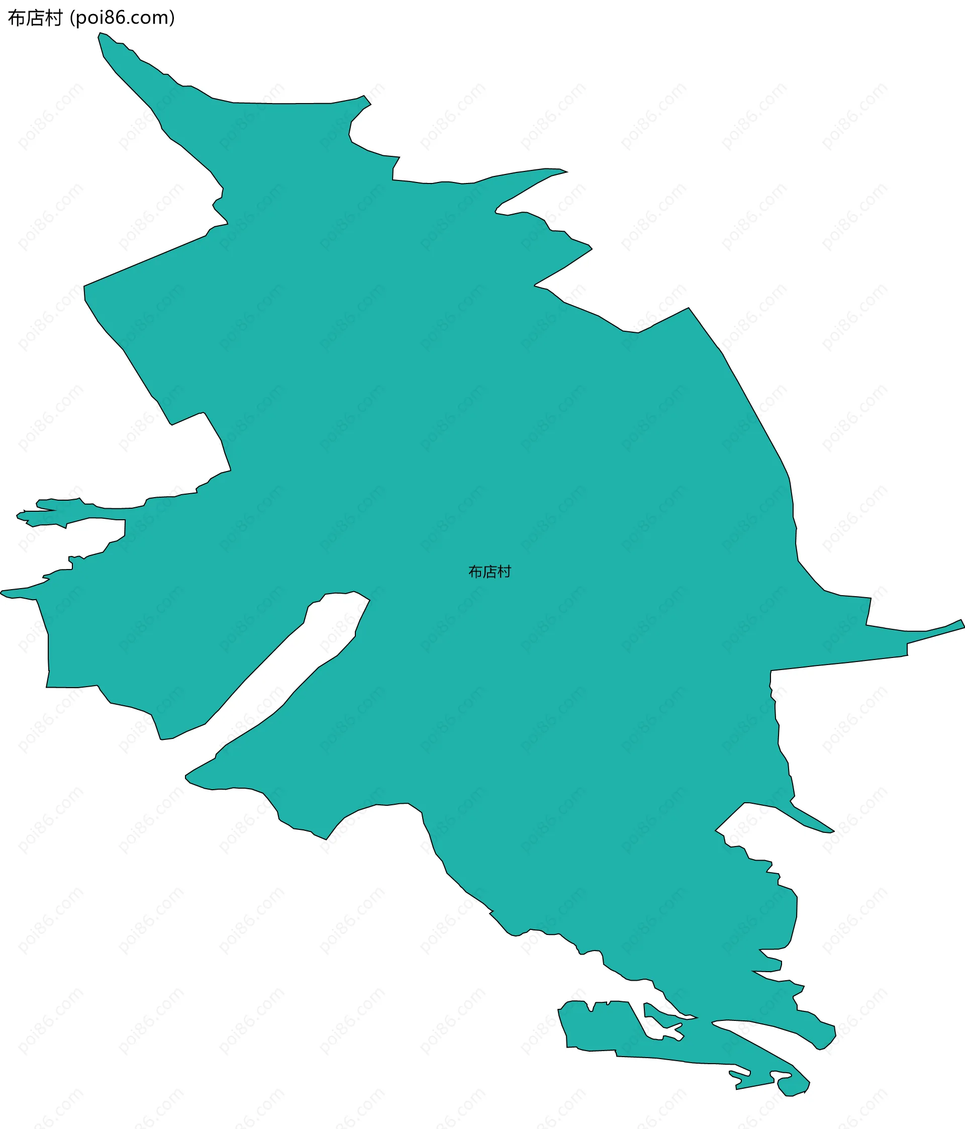 布店村边界地图