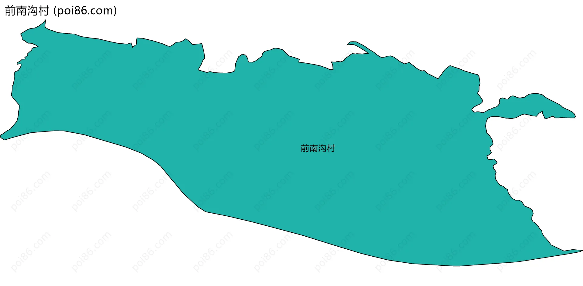 前南沟村边界地图