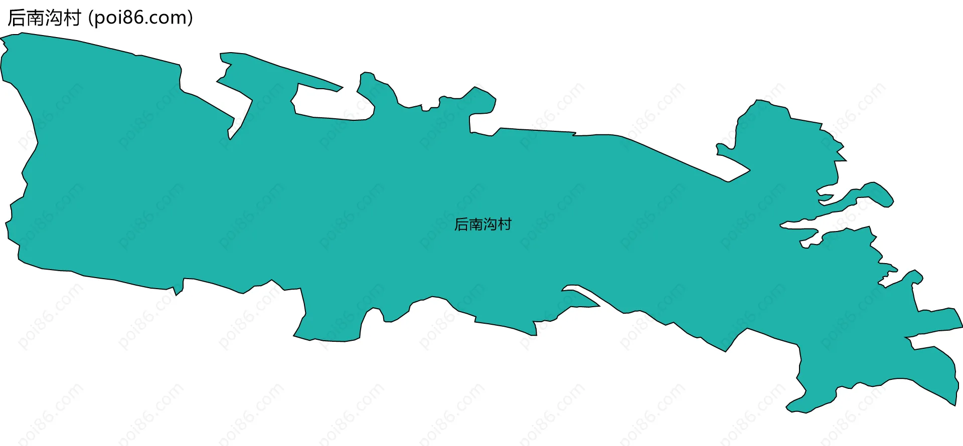 后南沟村边界地图